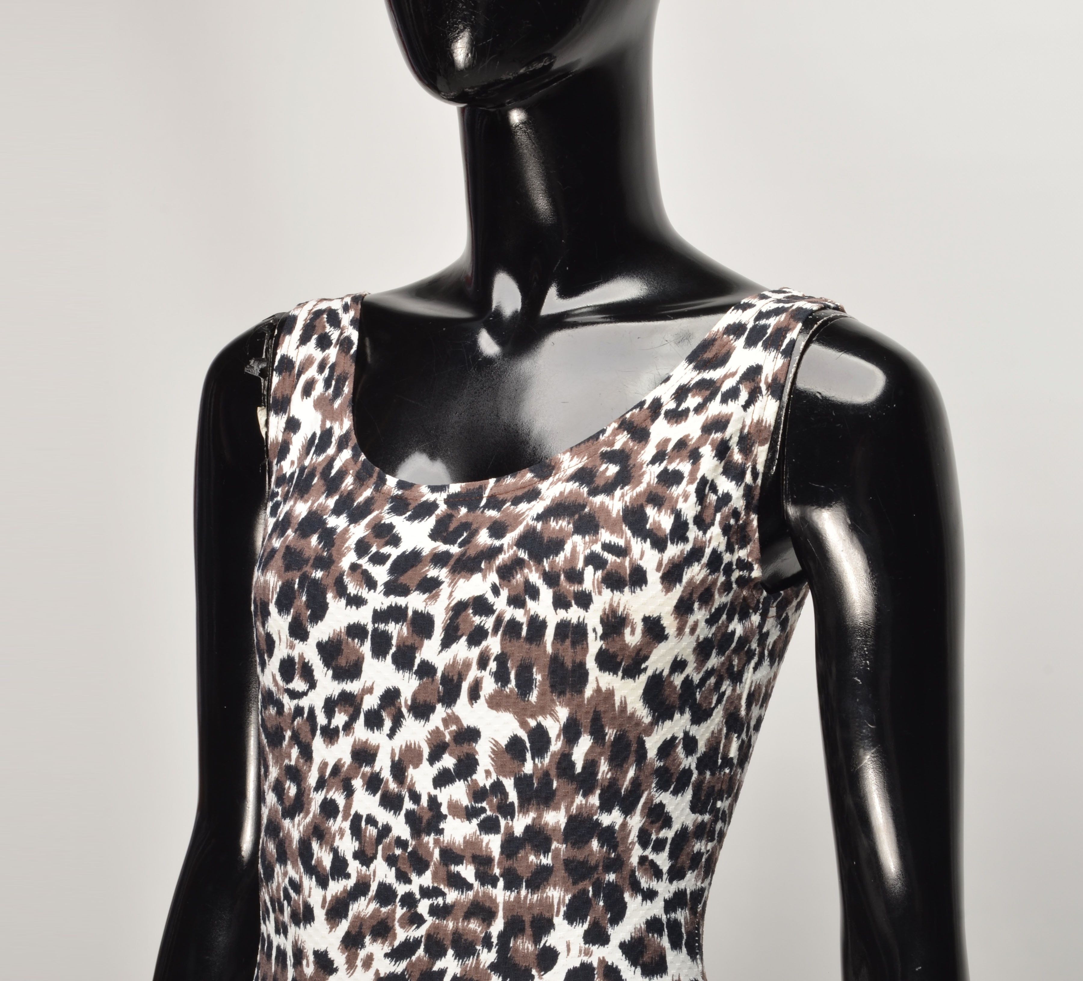 Other Vintage Feelgood 90's 2000s Leopard Coquette Bodysuit Size S / US 4 / IT 40 - 2 Thumbnail
