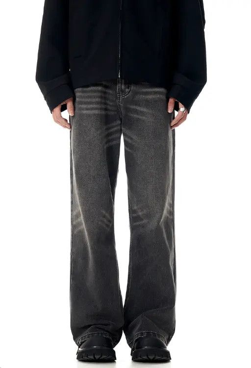 VIBE Street loose American street cleanfit straight flared jeans Size US 32 / EU 48 - 1 Thumbnail