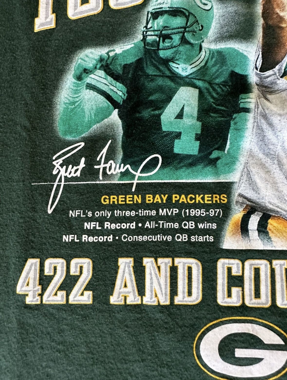 NFL × Reebok × Vintage Vintage Y2K Green Bay Packers Brett Favre Size XXL Size US XXL / EU 58 / 5 - 3 Thumbnail