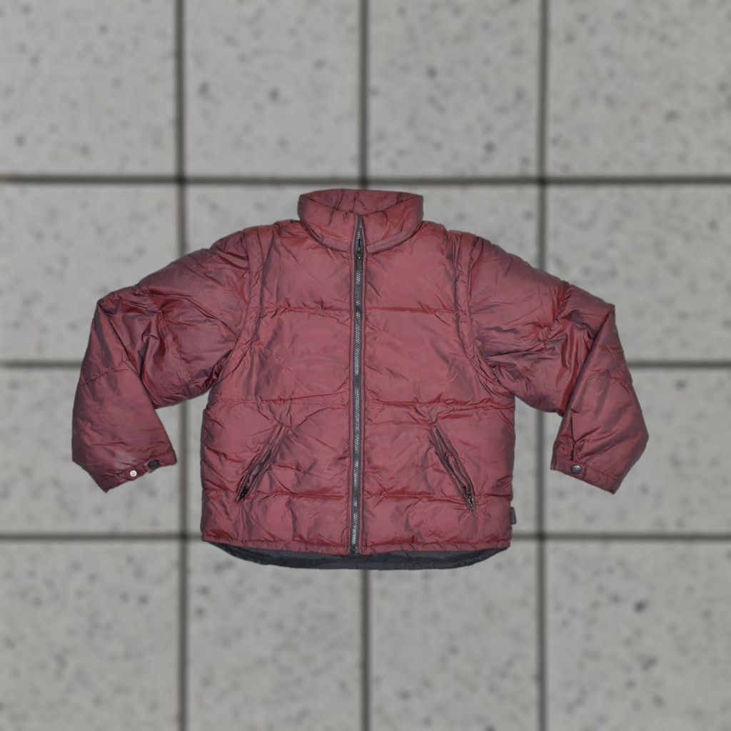 Express Express Men's Puffer Jacket Full Zip Red M Winter Coat Size US M / EU 48-50 / 2 - 1 Thumbnail