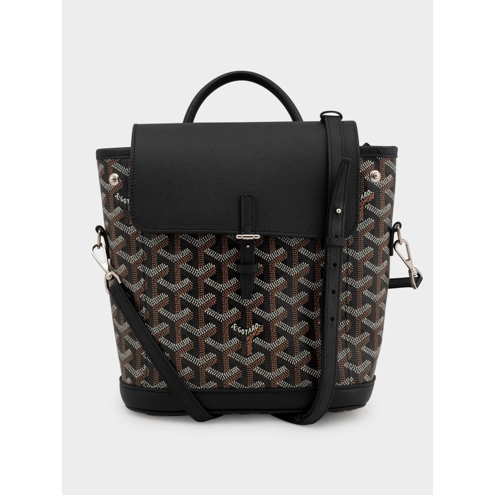 Pre-owned Goyard Alpin Backpack In Black