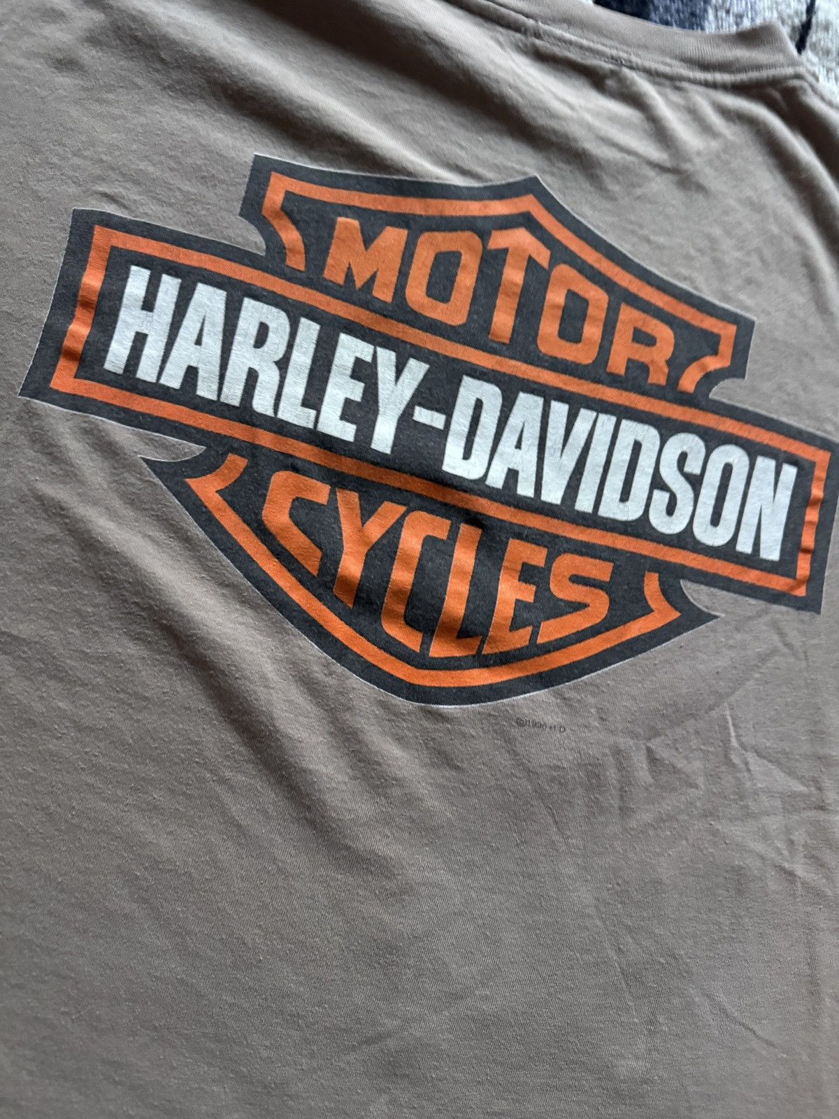 Harley Davidson Vintage 1996 Harley Davidson Eagle Biker T-Shirt XL Cropped Size US XL / EU 56 / 4 - 9 Thumbnail