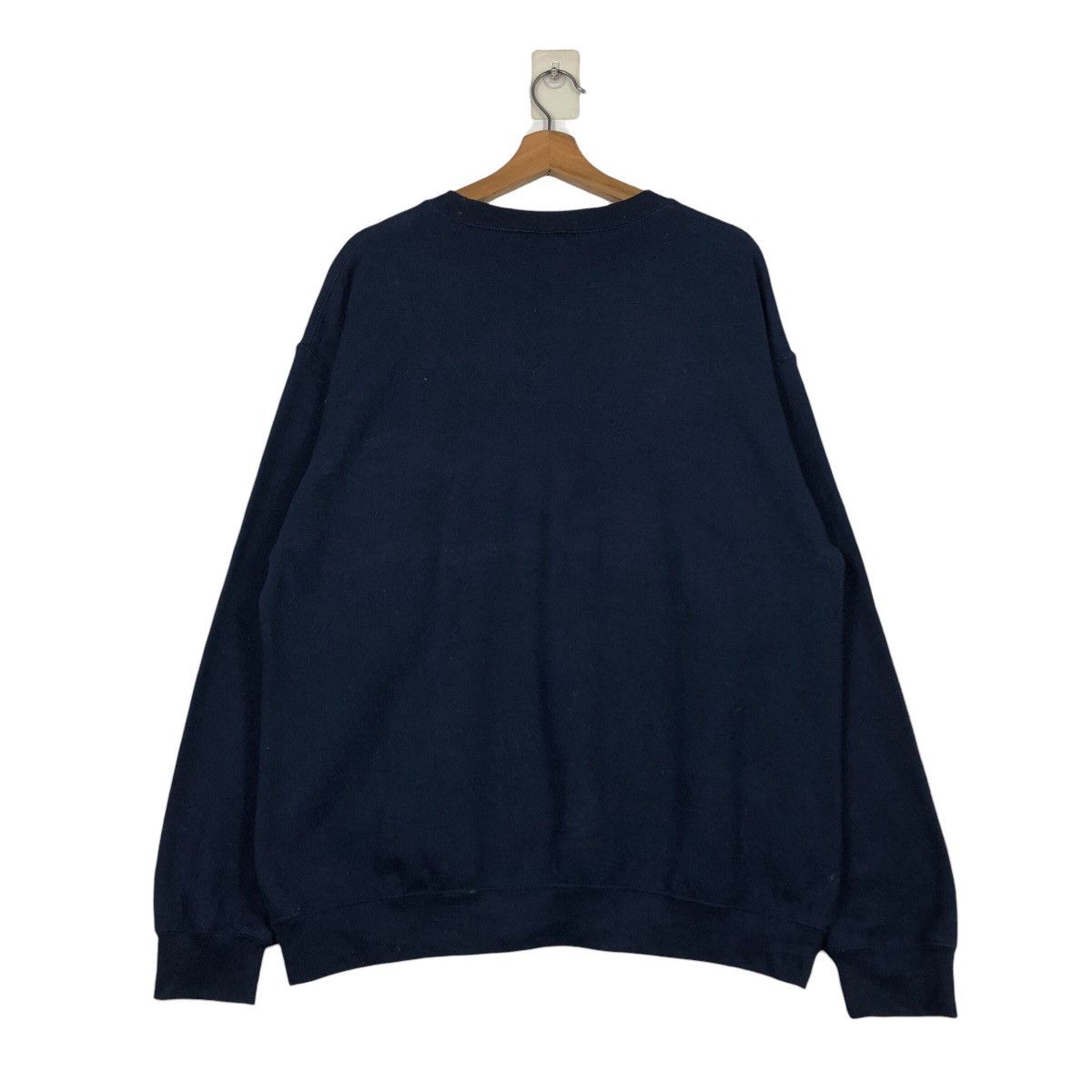 Japanese Brand PLAZA “Since 1966” Minimal Logo Crewneck — Navy Vintage Fit Size US L / EU 52-54 / 3 - 10 Thumbnail