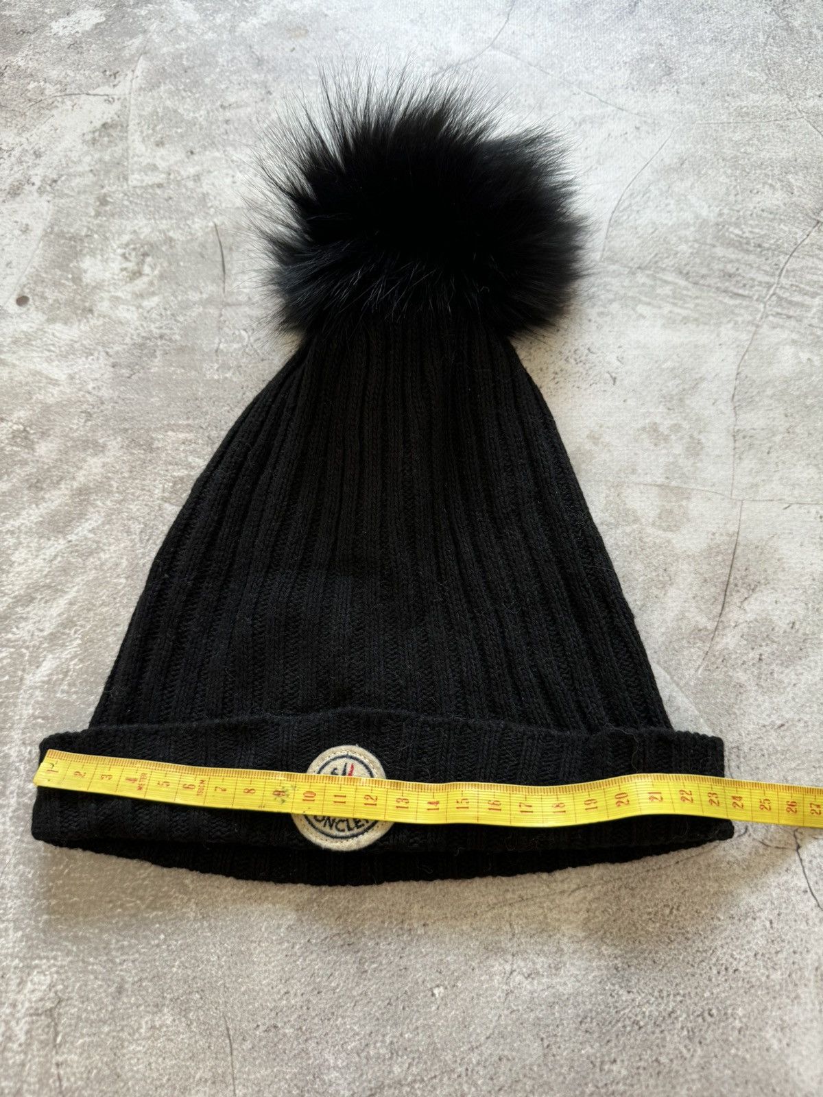 Moncler Moncler wool & viscose & cashmere black beanie Size ONE SIZE - 3 Thumbnail