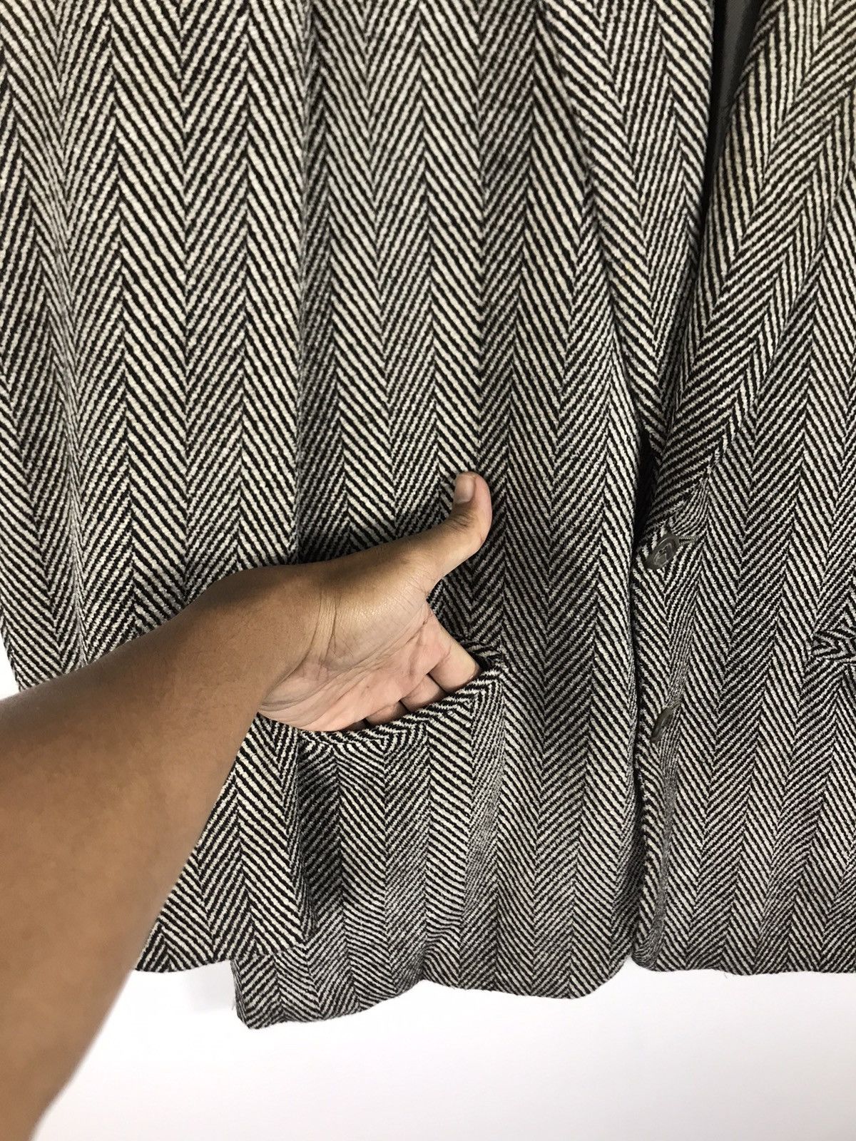 Gianfranco Ferre ⚡️Vintage Gianfranco Ferre Wool Tweed Single Breast Coat Size 44R - 7 Thumbnail