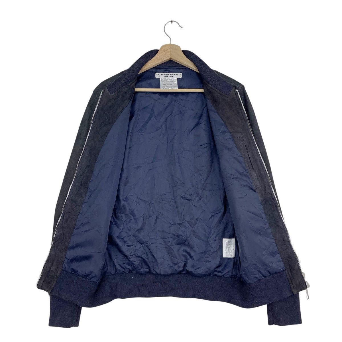 Katharine Hamnett London Suede Leather Gradient Jacket Size US M / EU 48-50 / 2 - 5 Thumbnail