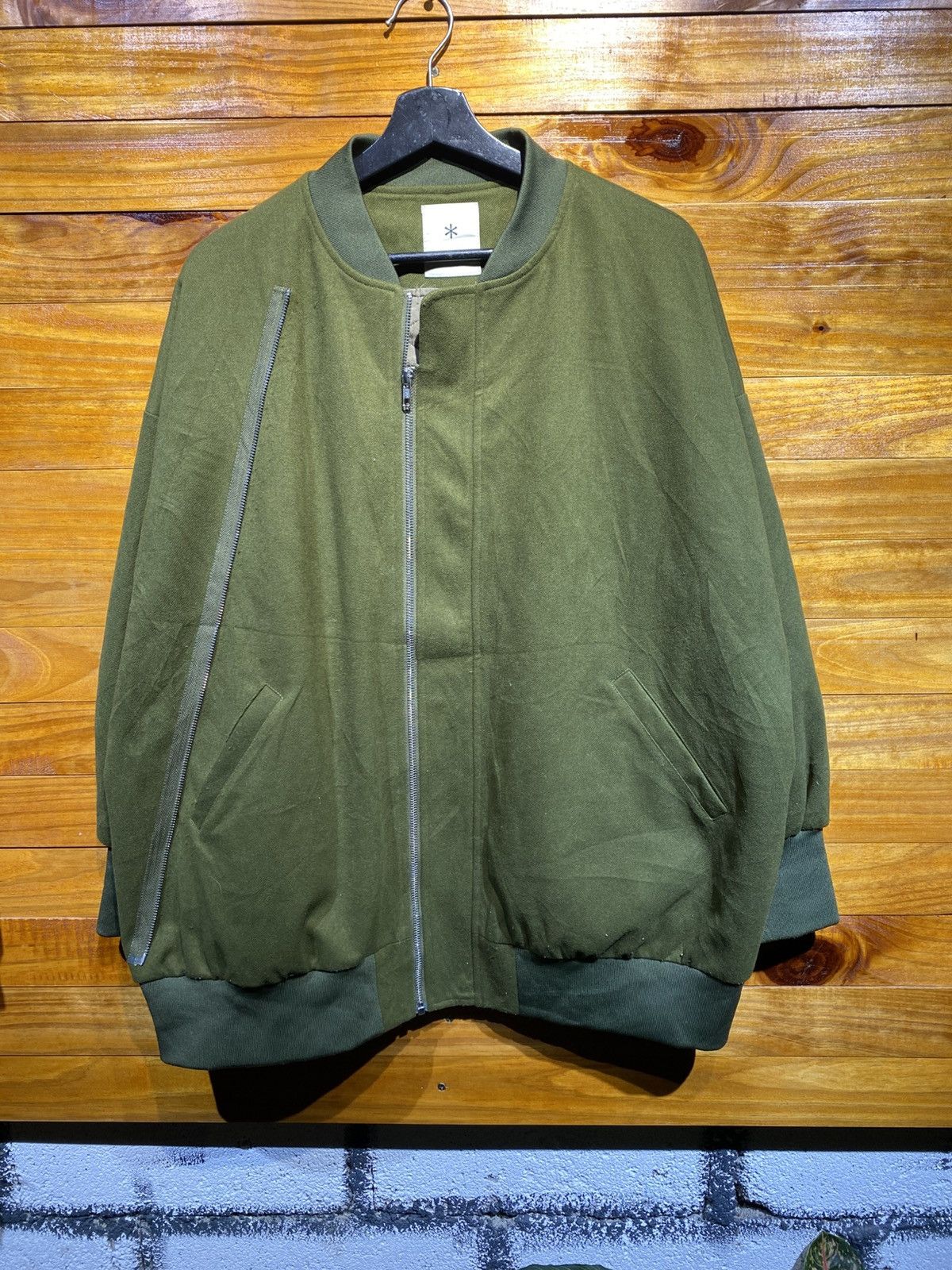 Japanese Brand Bittoko Olive Green Bomber Jacket Unisex Vintage Streetwear Size US L / EU 52-54 / 3 - 3 Thumbnail