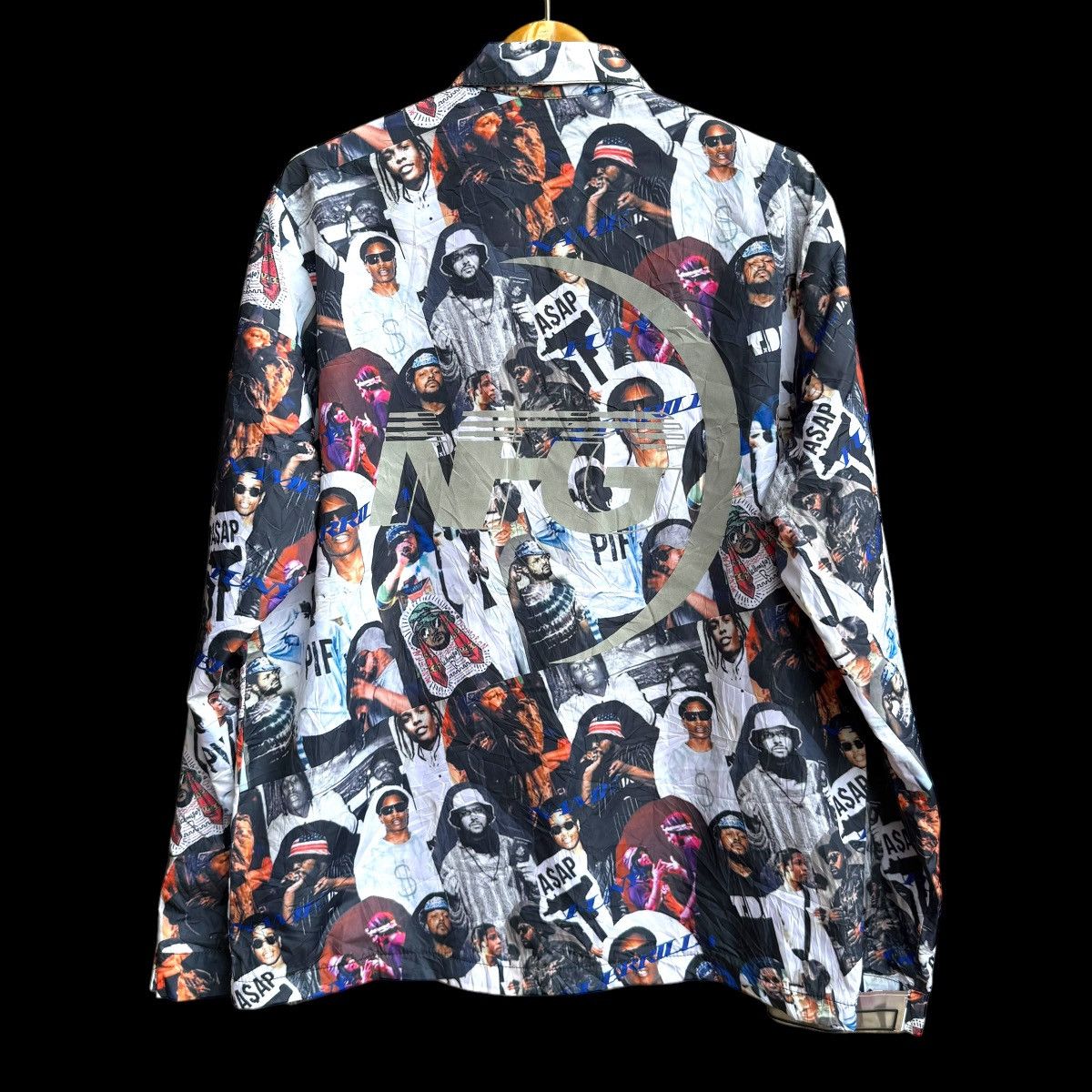 Grailed × Rap Tees ASAP Travis Scott Hip Hop Streetwear Style Jacket Size US XL / EU 56 / 4 - 2 Thumbnail
