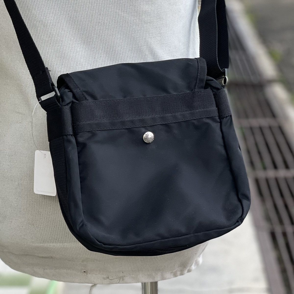 Japanese Brand × Yohji Yamamoto SAC COMPANY LIMITED BLACK SLING BAG Size ONE SIZE - 3 Thumbnail