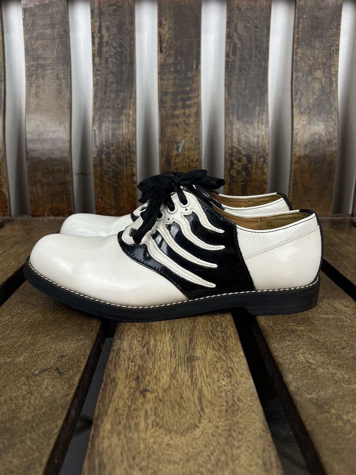 Undercover Undercover AW13 “ANATOMICOUTURE” Skeleton Lace-Up Shoes Size US 6 / EU 39 - 3 Thumbnail