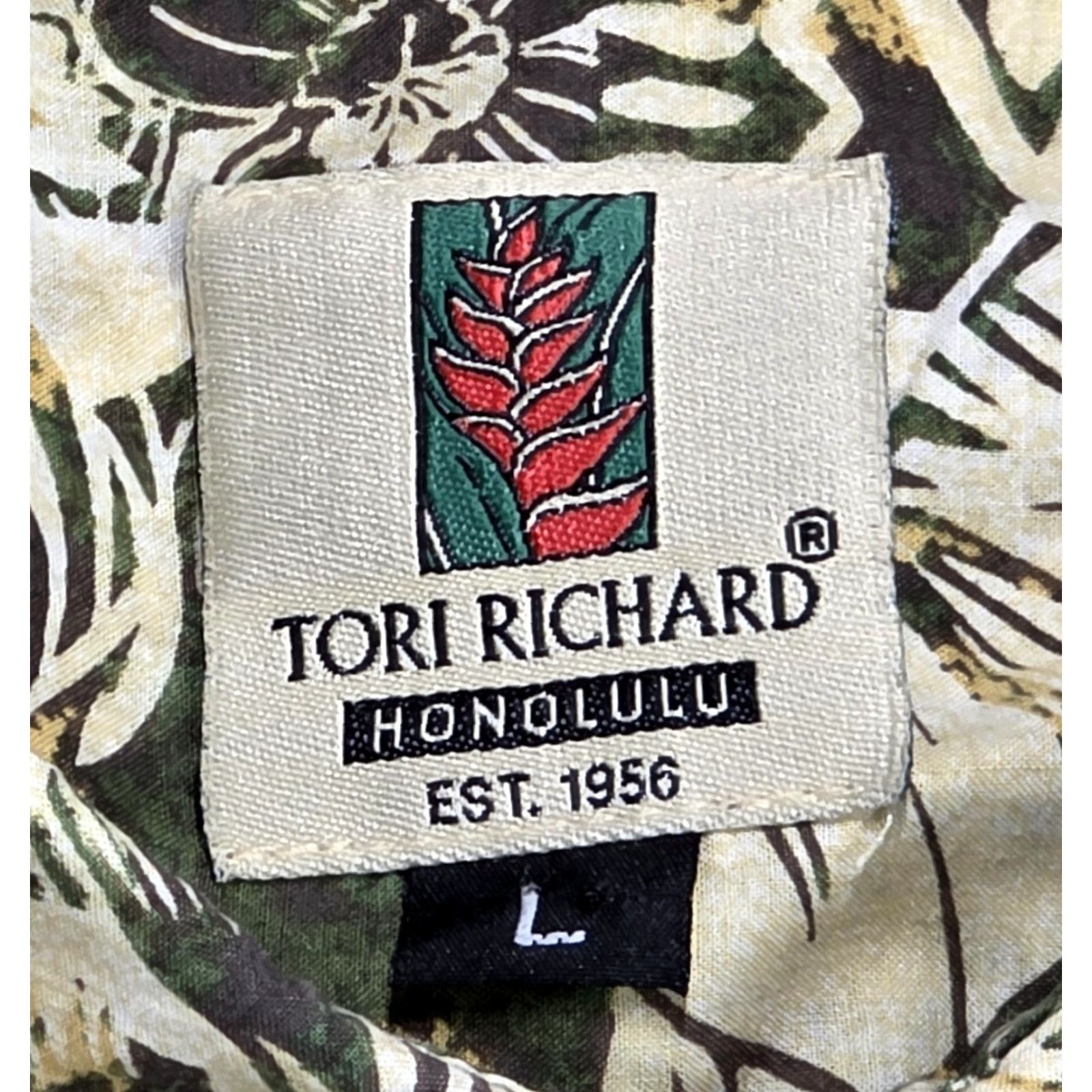 Tori Richard VTG Tori Richard Honolulu Short Sleeve Shirt Mens L Green Cotton Lawn USA Floral Hawaiian Button-Up Fast Shipping Size US L / EU 52-54 / 3 - 7 Thumbnail