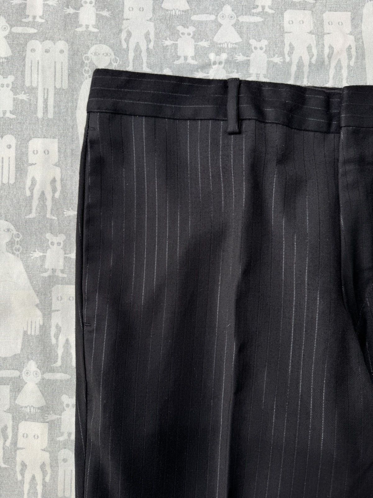 Dior Dior Homme SS04 Pinstripes Shiny Threads Black Suit Size 48S - 13 Thumbnail