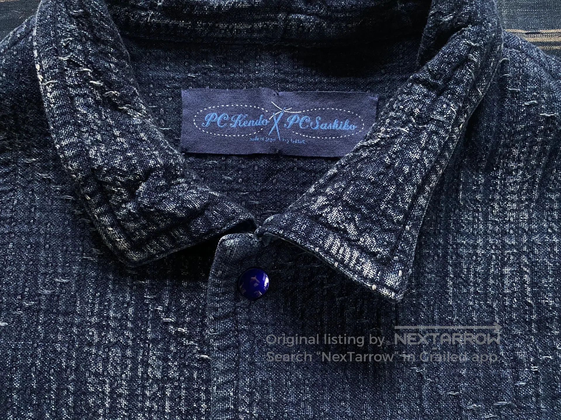 Porter Classic porter classic sashiko original mil-shirt jacket. Size US L / EU 52-54 / 3 - 2 Thumbnail