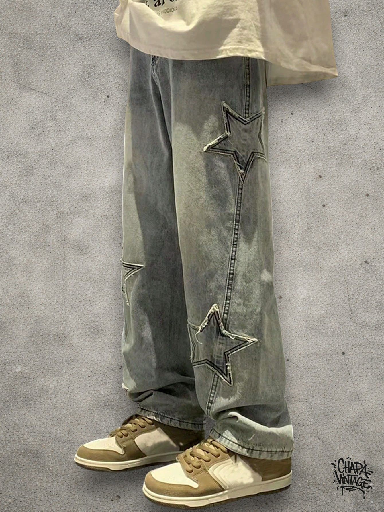 Vintage Light blue washed jeans Size US 32 / EU 48 - 2 Thumbnail