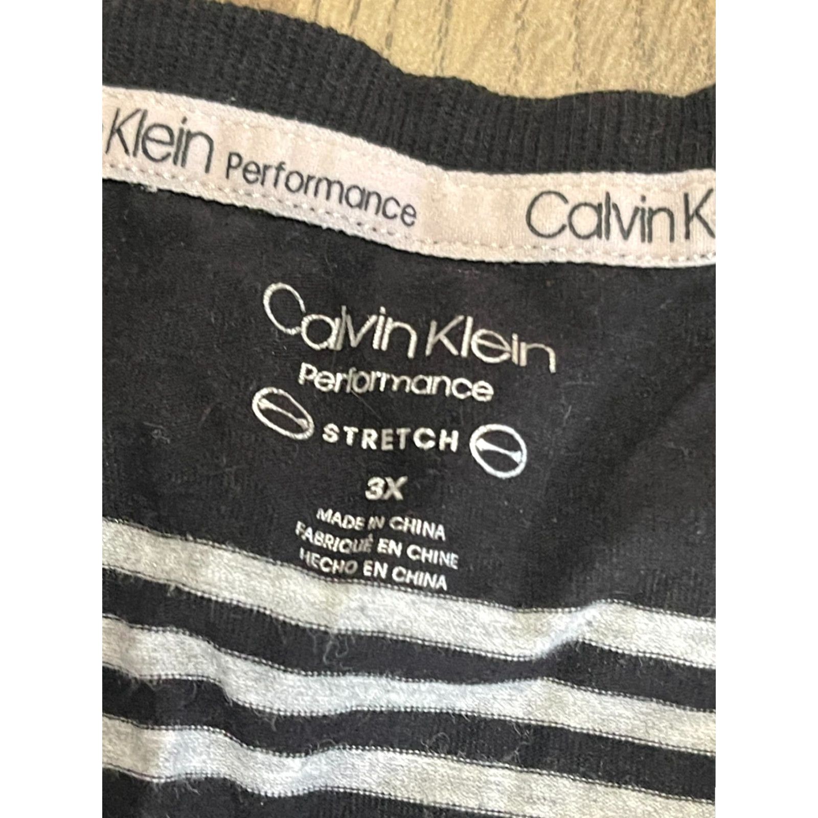 Calvin Klein Calvin Klein Shirt Women Plus Size 3X Black White Striped Stretch Size XXL / US 16-18 / IT 52-54 - 5 Thumbnail