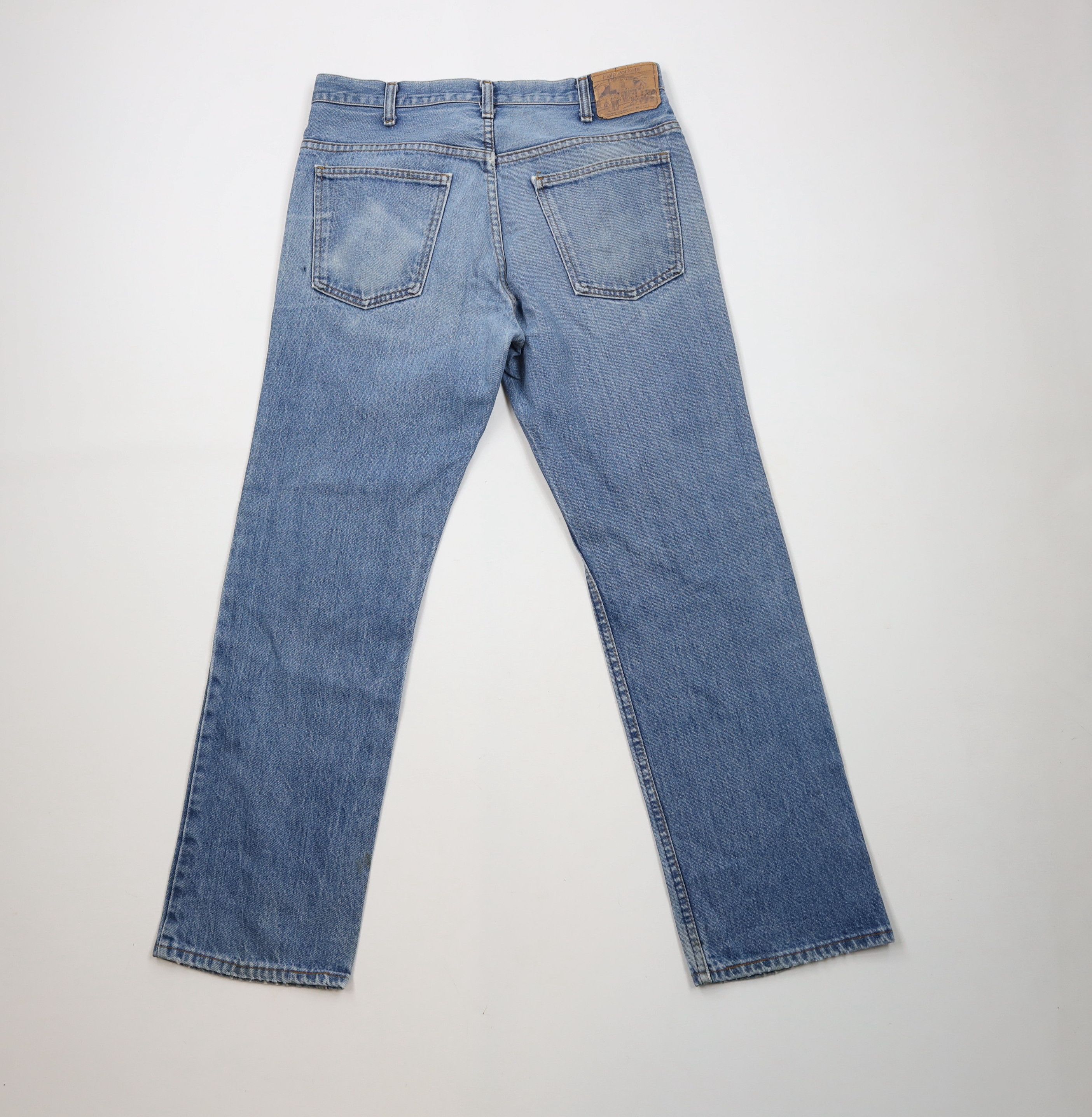 Vintage Vintage 70s Streetwear Straight Leg Denim Jeans Blue Cotton Size US 32 / EU 48 - 12 Thumbnail
