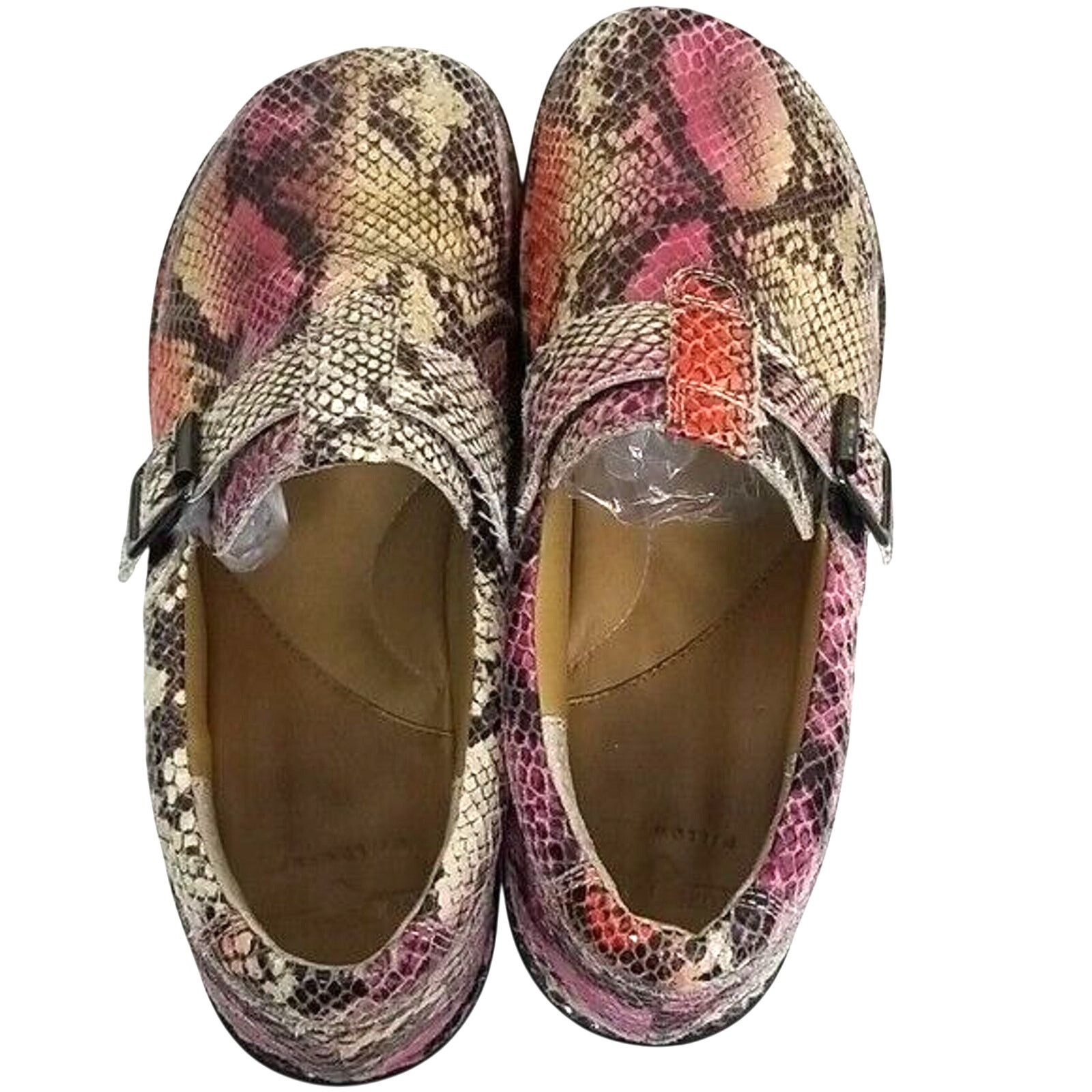 Norse Projects Nurse Mates Womens Clogs 9.5W Pillowtop Gelsey Snakeskin Size US 9.5 / IT 39.5 - 5 Thumbnail