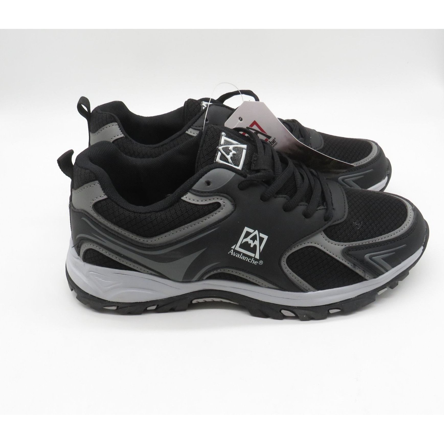Avalanche Avalanche Mens Black Gray Trail Running Shoes Size 8.5 Light Size US 8.5 / EU 41-42 - 8 Thumbnail