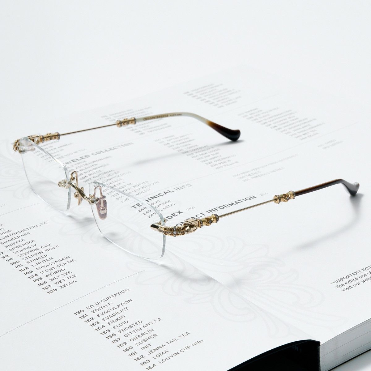Chrome Hearts CHROME HEARTS PILLS III GP - BRB DIAMOND GLASSES 💎 Size ONE SIZE - 2 Thumbnail