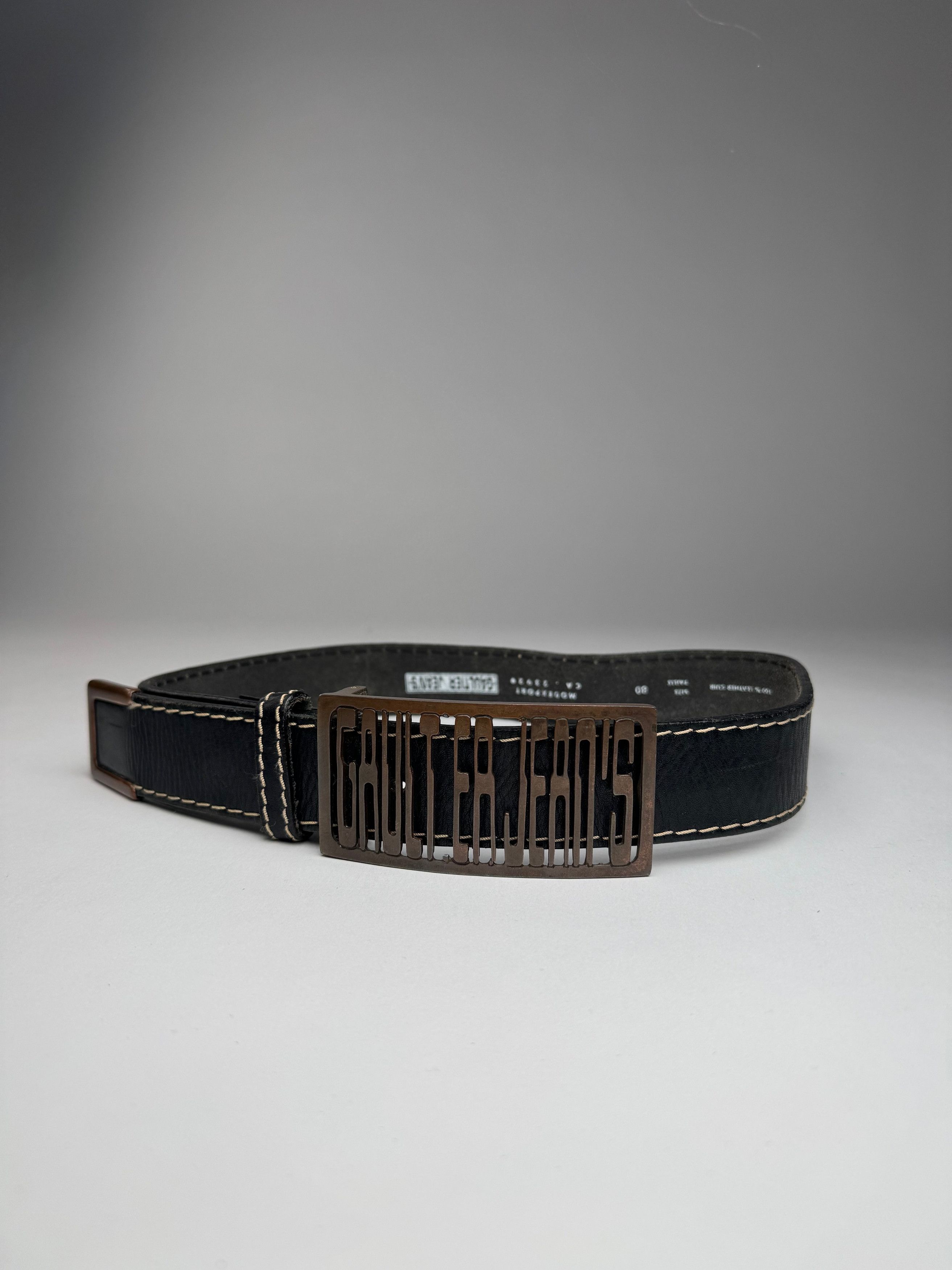 Jean Paul Gaultier Vintage Leather Belt Brown Size ONE SIZE - 1 Thumbnail