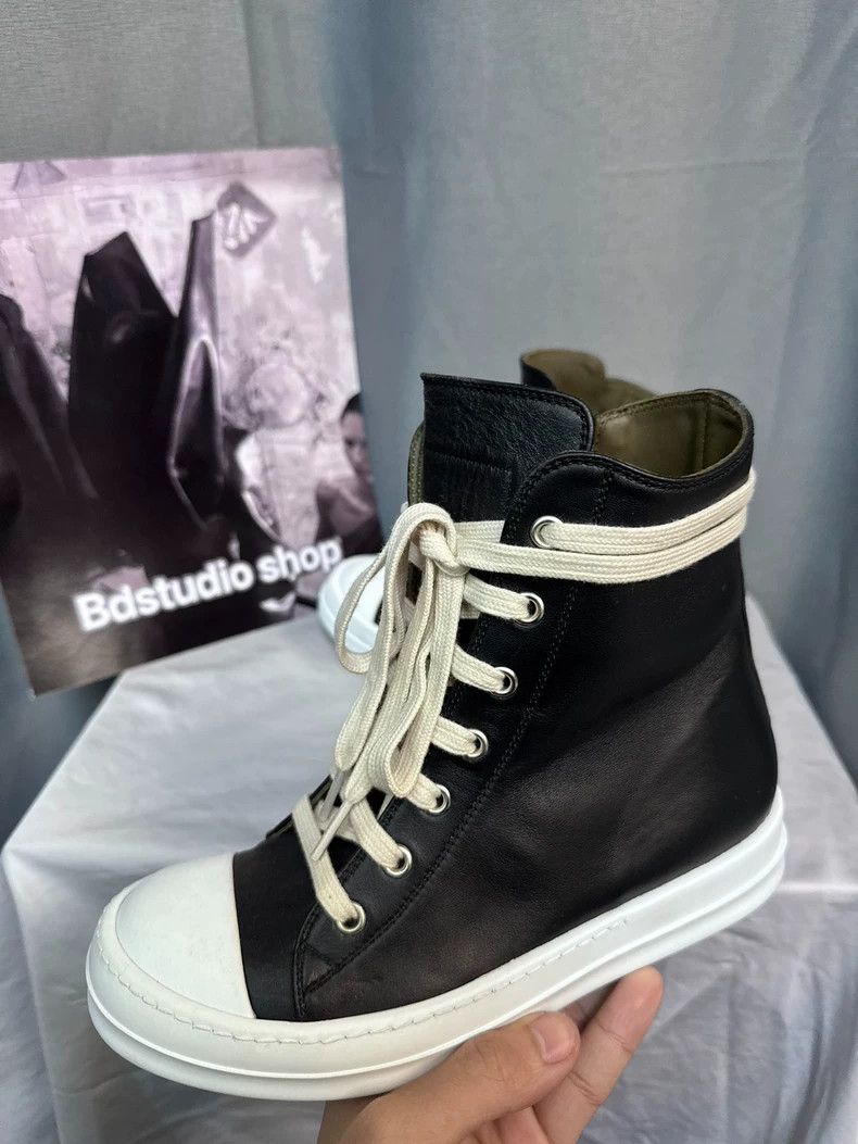Rick Owens Rick Owens Black and white high-top sneakers Size US 5.5 / IT 35.5 - 8 Thumbnail