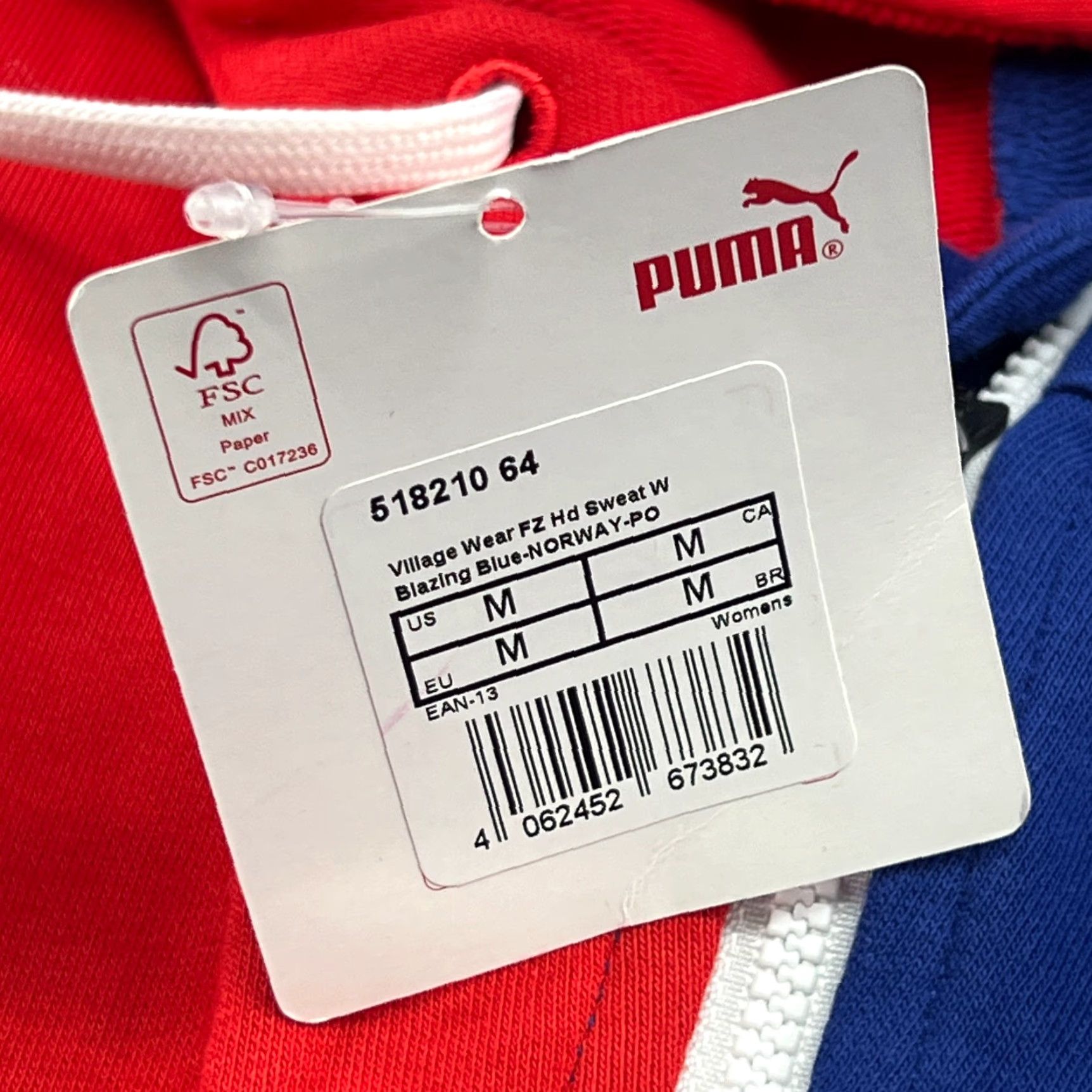 Puma PUMA Norway International Team Womens Jacket Sz M Hoodie Village Wear Full Zip Womens Jacket Blue 2019 Track Jacket Size L / US 10 / IT 46 - 5 Thumbnail