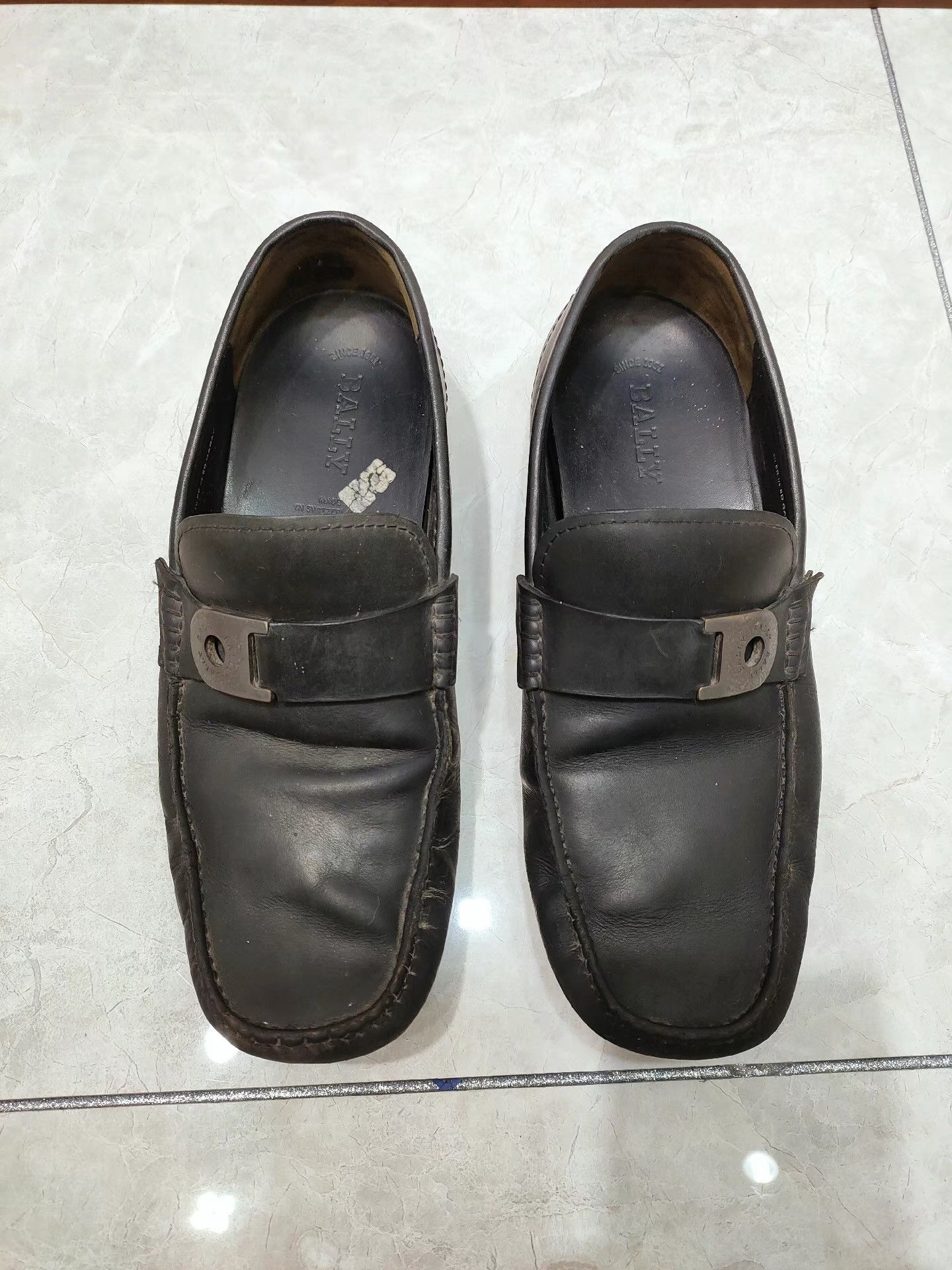 Bally Bally Men's Black Genuine Leather Casual Shoes K29 Size US 7 / EU 40 - 1 Thumbnail