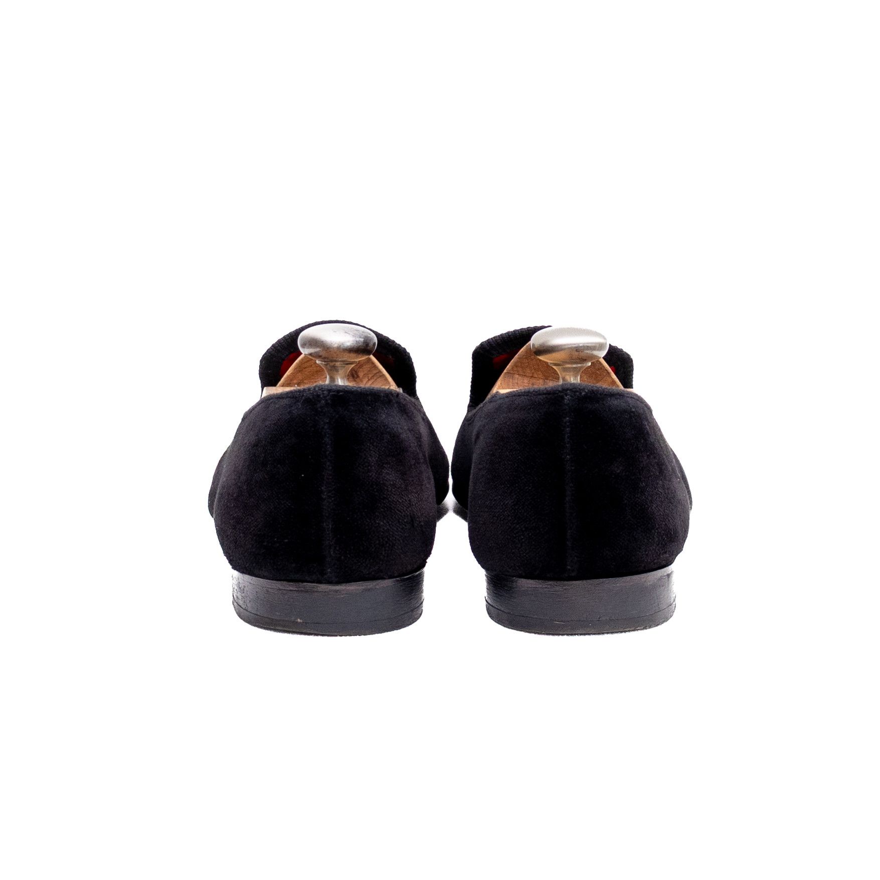 Peal And Co Brooks Brothers x Peal & Co. Black Velvet Smoking Slippers Size US 10.5 / EU 43-44 - 5 Thumbnail