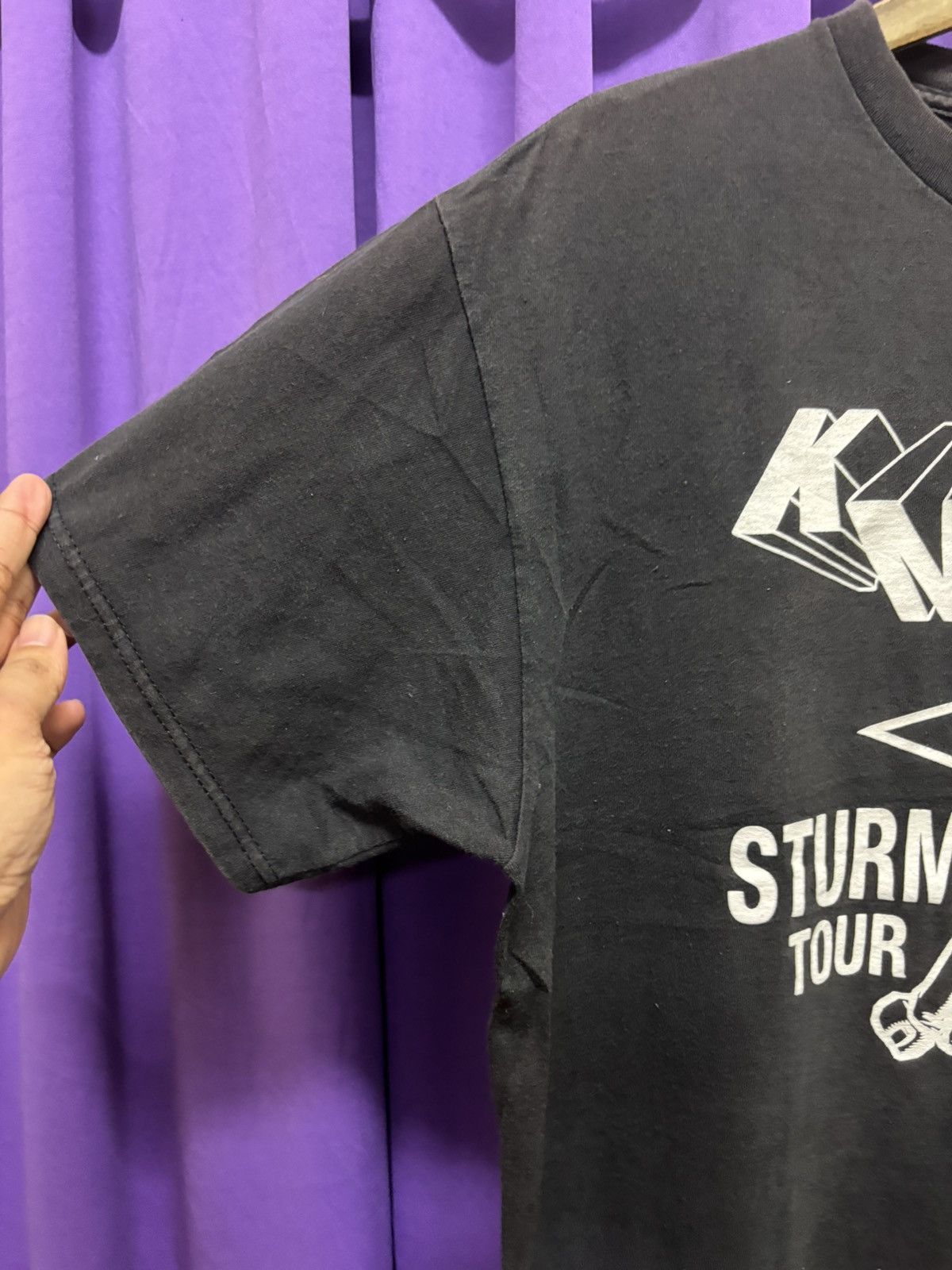 Band Tees vintage KMFDM & PIG STURM AND DRANG TOUR sunfaded erd style Size US L / EU 52-54 / 3 - 6 Thumbnail
