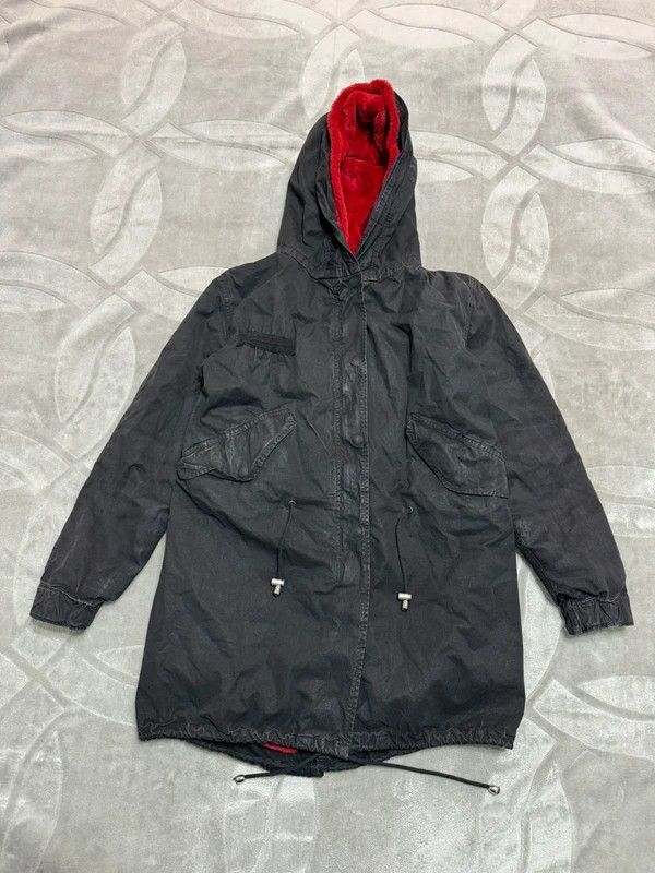Other Blue Dream SNC Made in Italy Fur Wax Waxed Parka Jacket S Size S / US 4 / IT 40 - 2 Thumbnail