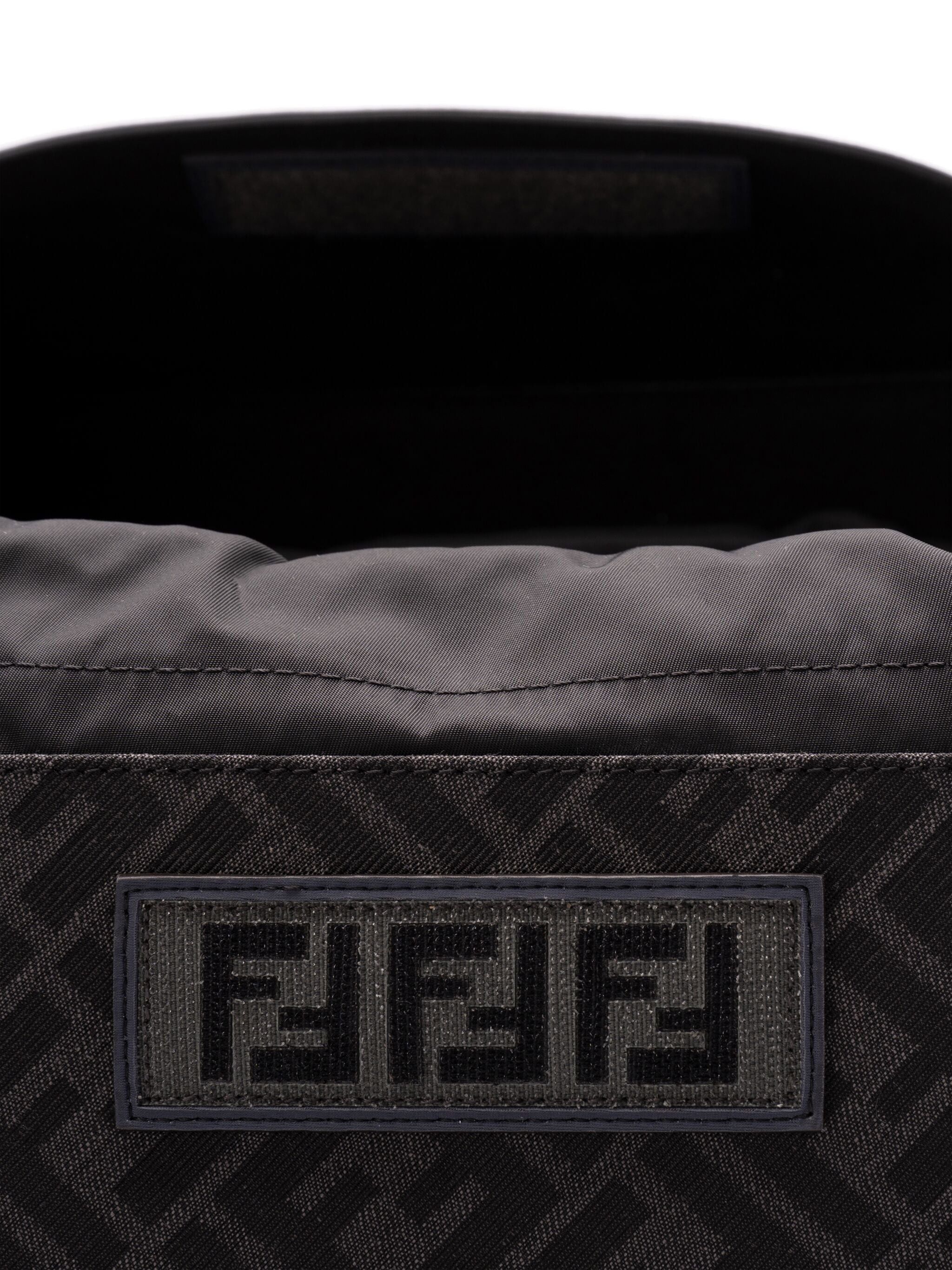 Fendi o1s1wg111025 Size: OS / Drive FF Jacquard Backpack in Black Size ONE SIZE - 4 Thumbnail