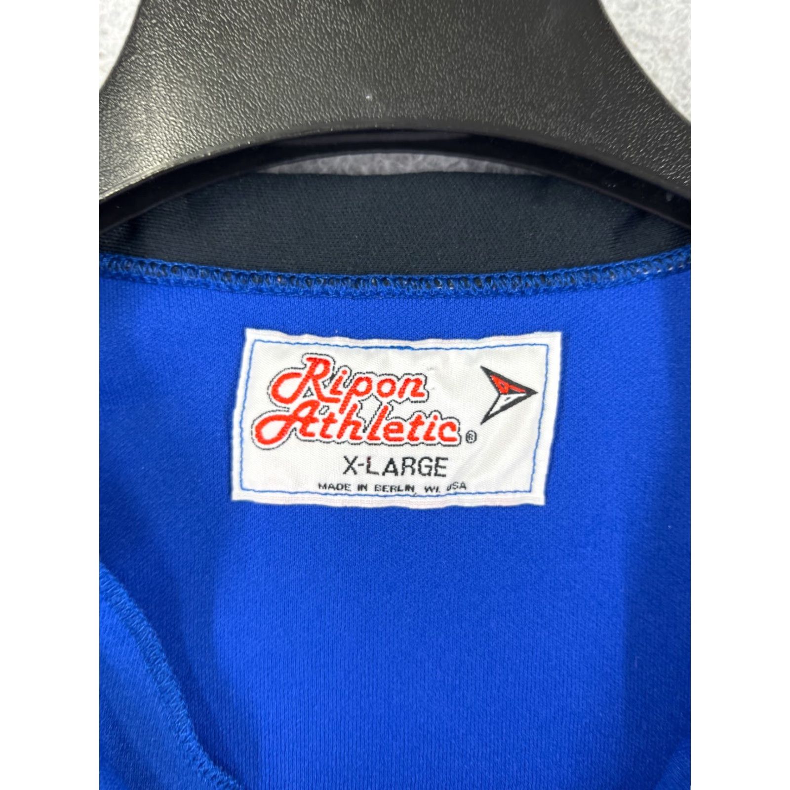 Apple VINTAGE Ripon Athletic Jersey Mens XL Blue NY New York 90s Hip Hop Music Embroidered Logo T-Shirt Fit: Regular Size US XL / EU 56 / 4 - 3 Thumbnail