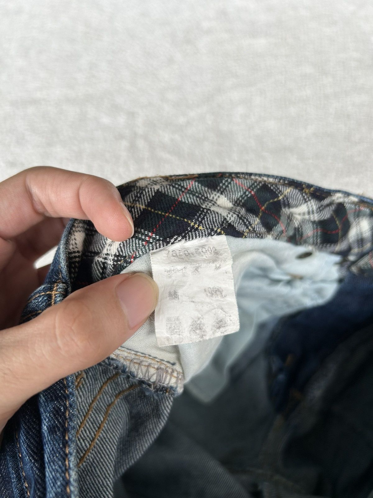 If Six Was Nine × KMRii × Le Grande Bleu (L.G.B.) Japanese Punk Bondage Style Denim Jeans ☠️☠️ Size US 31 - 10 Thumbnail