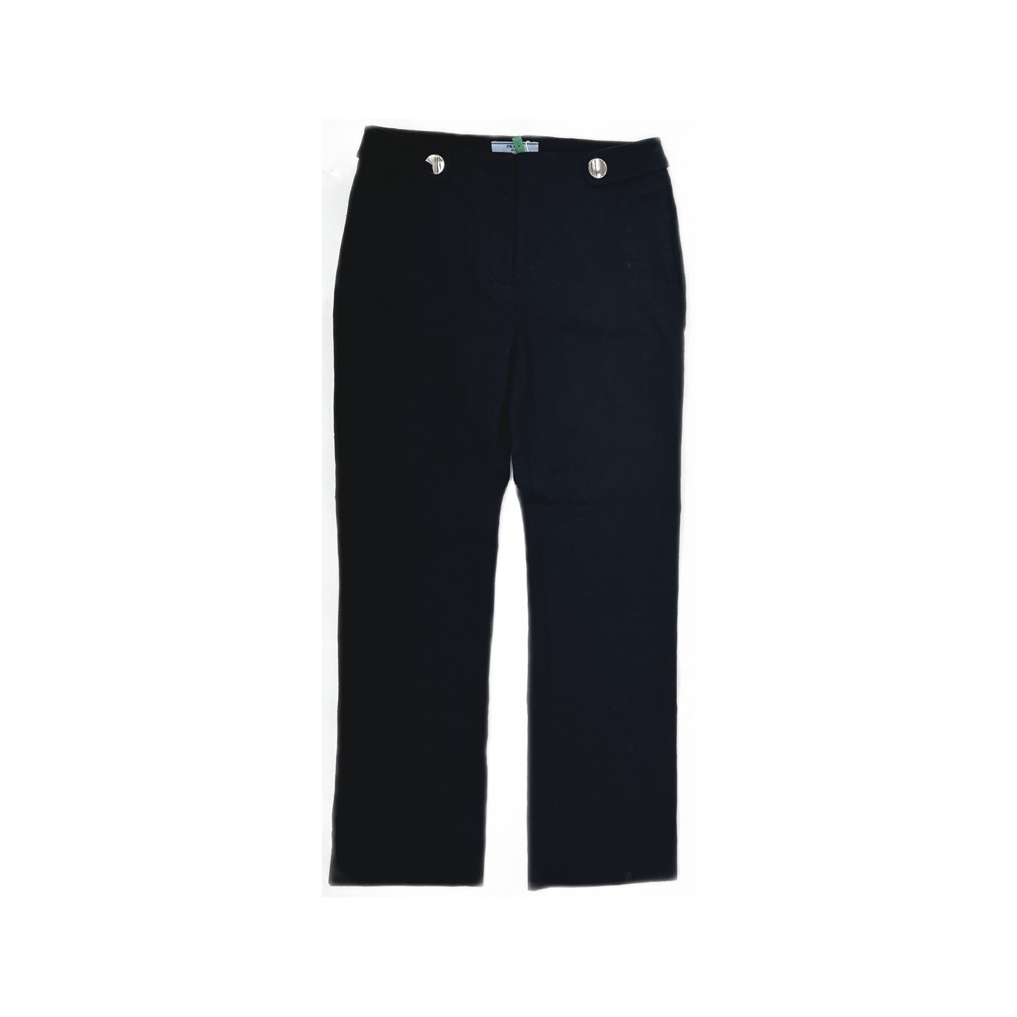 Prada Prada Black Decorative Button Pants Size 36 Size 25" / US 0 / IT 36 - 1 Thumbnail