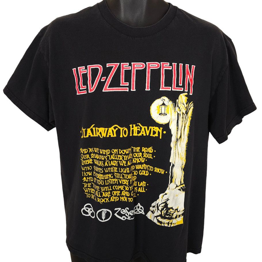 Other Led Zeppelin T Shirt Mens Size Large Black Stairway Size US L / EU 52-54 / 3 - 1 Thumbnail