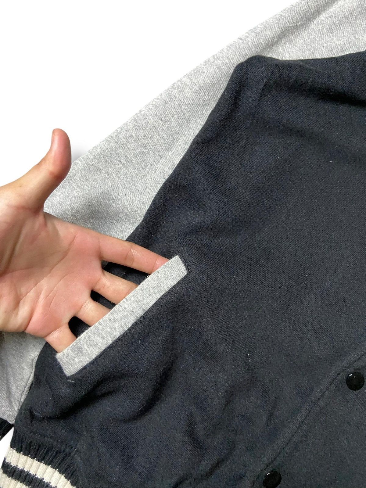 Japanese Brand Sorridere Varsity Jacket with Hood (169) Size US L / EU 52-54 / 3 - 5 Thumbnail