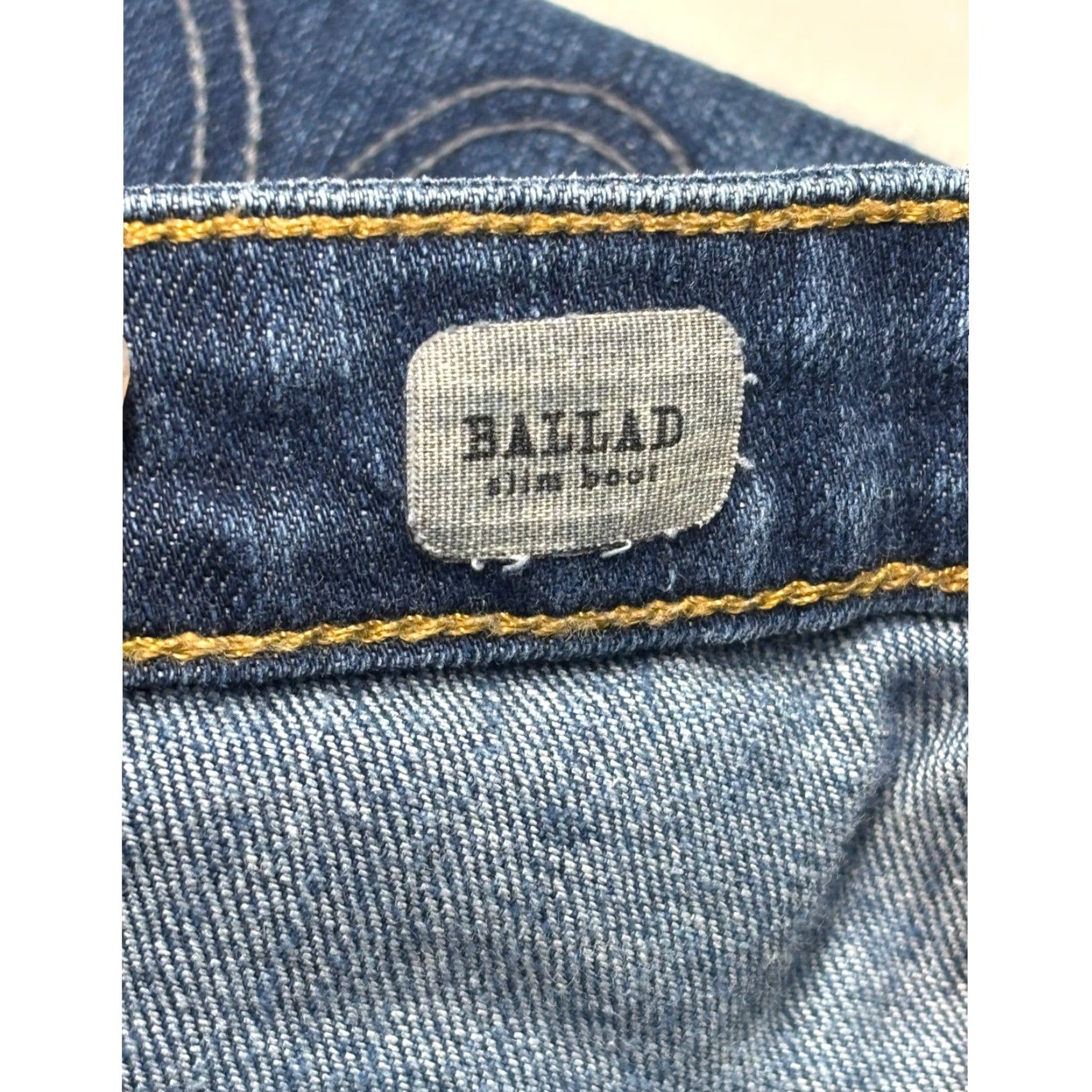 Vintage AG Adriano Goldschmied Ballad Slim Boot Jeans Blue 31 Inseam 32 USA Womens Vintage? No Size 24" / US 00 / IT 34 - 6 Thumbnail