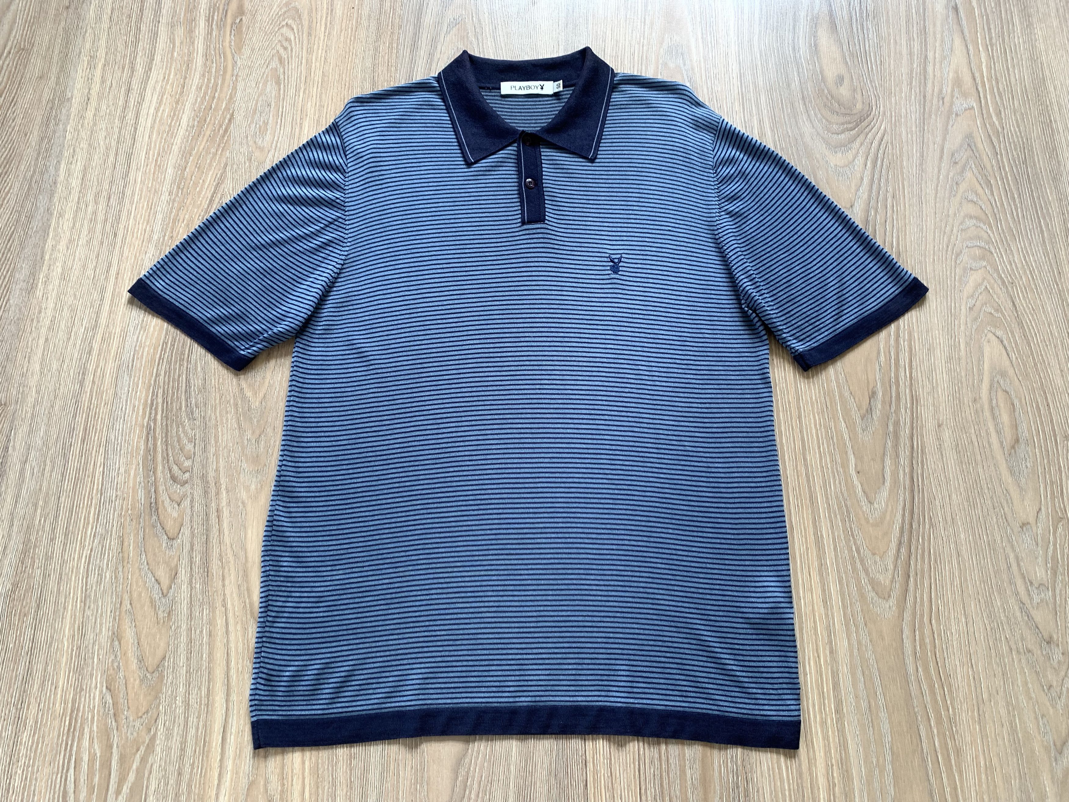 Playboy Playboy Stripe Cotton Polo T-Shirt Size US S / EU 44-46 / 1 - 2 Thumbnail