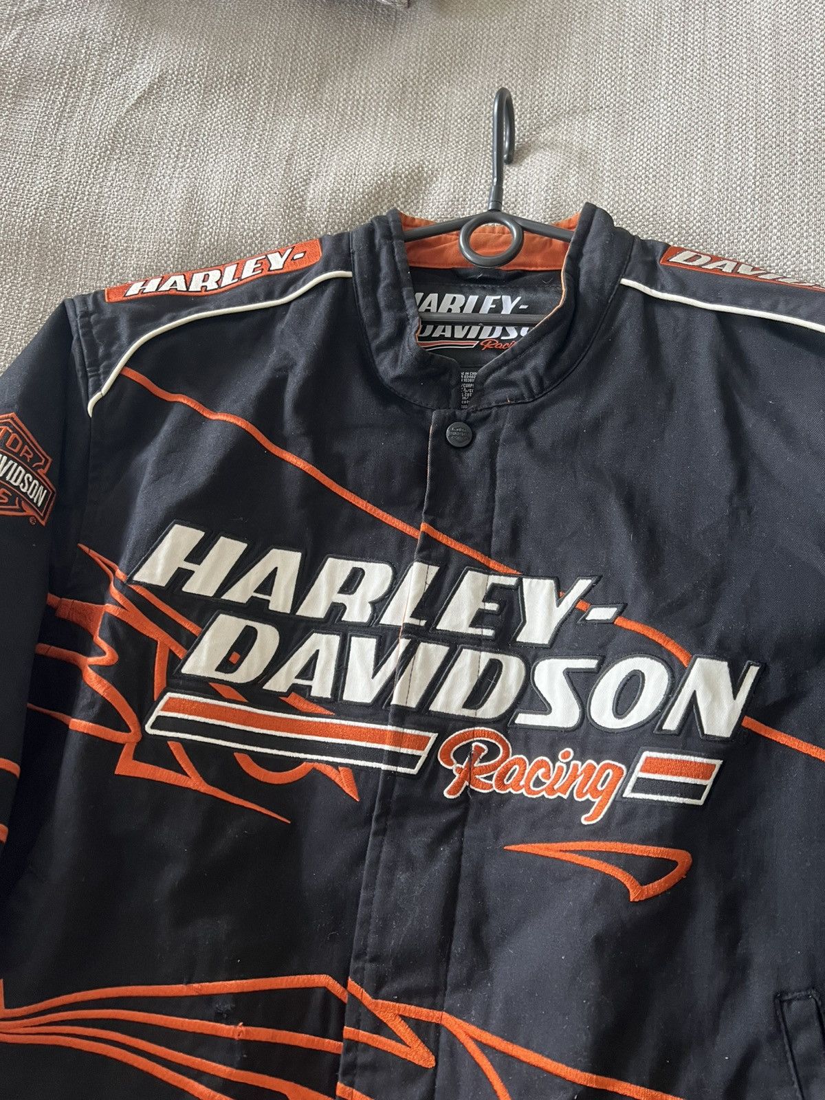 Harley Davidson × Vintage Vintage 💥 Harley Davidson Racing Jacket Size US XL / EU 56 / 4 - 6 Thumbnail