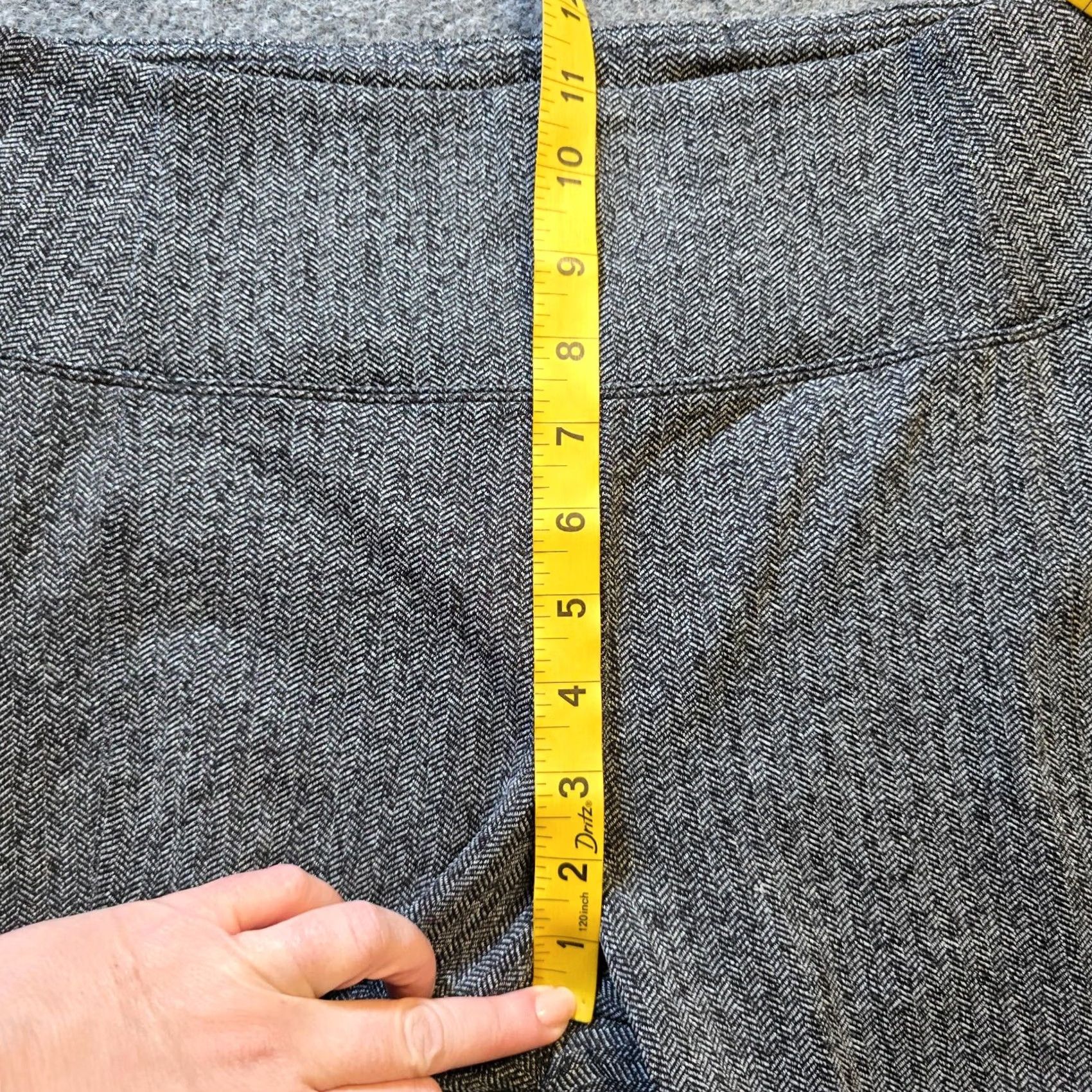 Athleta Athleta Pants Womens Medium Gray Delancey Herringbone Tight Stretch Ankle Casual Athleisure Pants Mens Women Girls Size 32" / US 10 / IT 46 - 6 Thumbnail