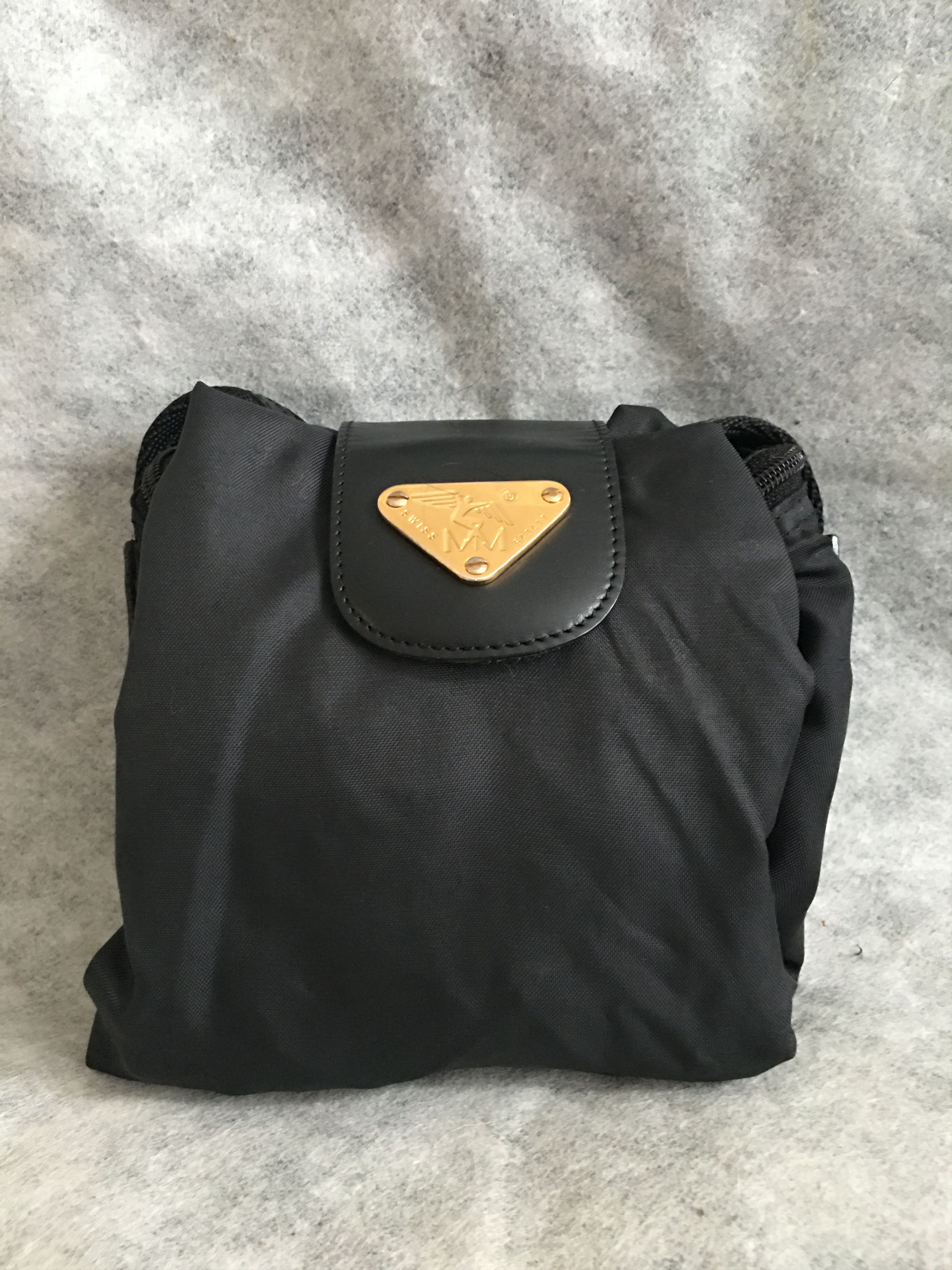 Maison Mollerus Maison Mollerus Nylon Black Monogram Shoulder Bag Size ONE SIZE - 11 Thumbnail