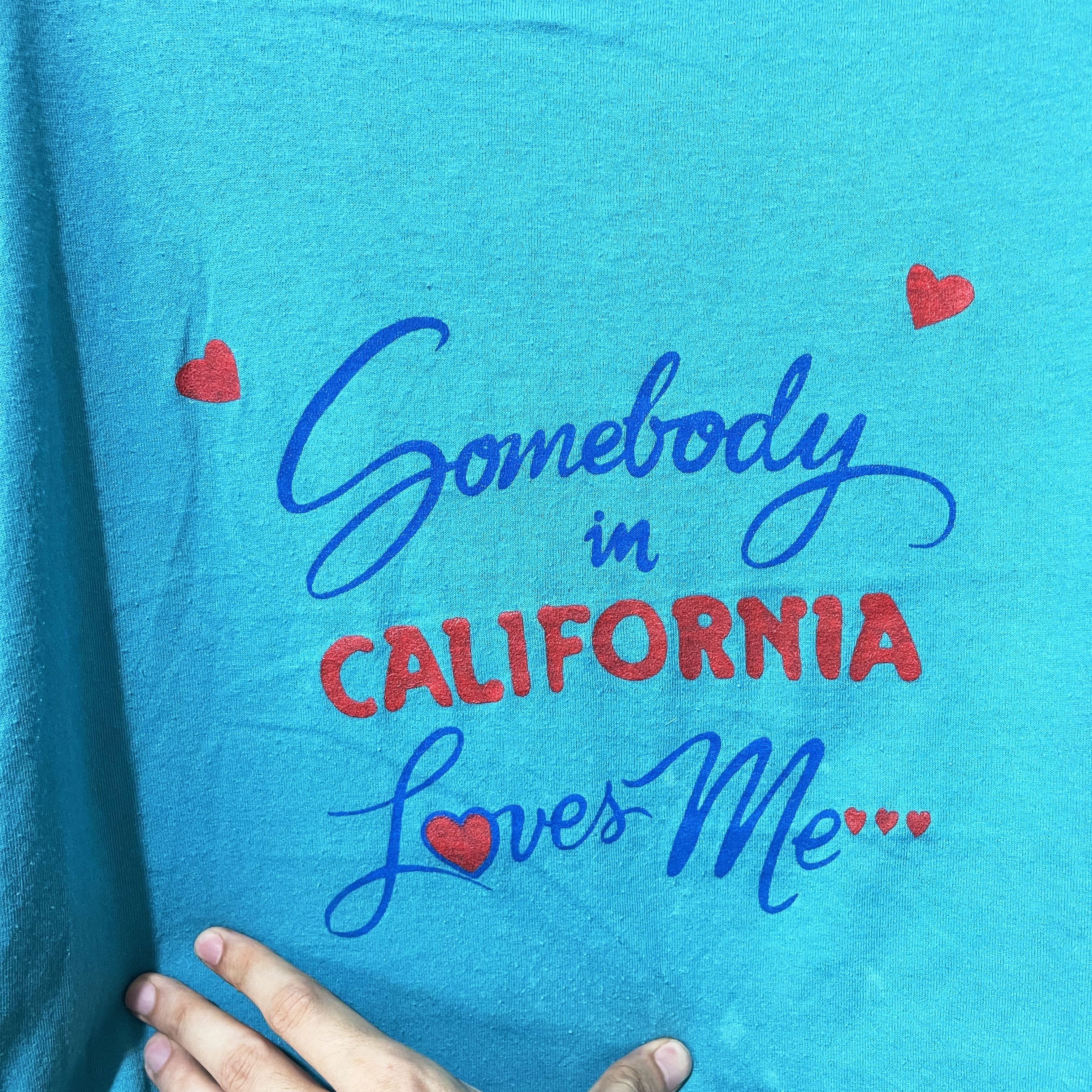 Vintage Vintage 80s Somebody in California Loves Me Crop Tops Size L / US 10 / IT 46 - 2 Thumbnail