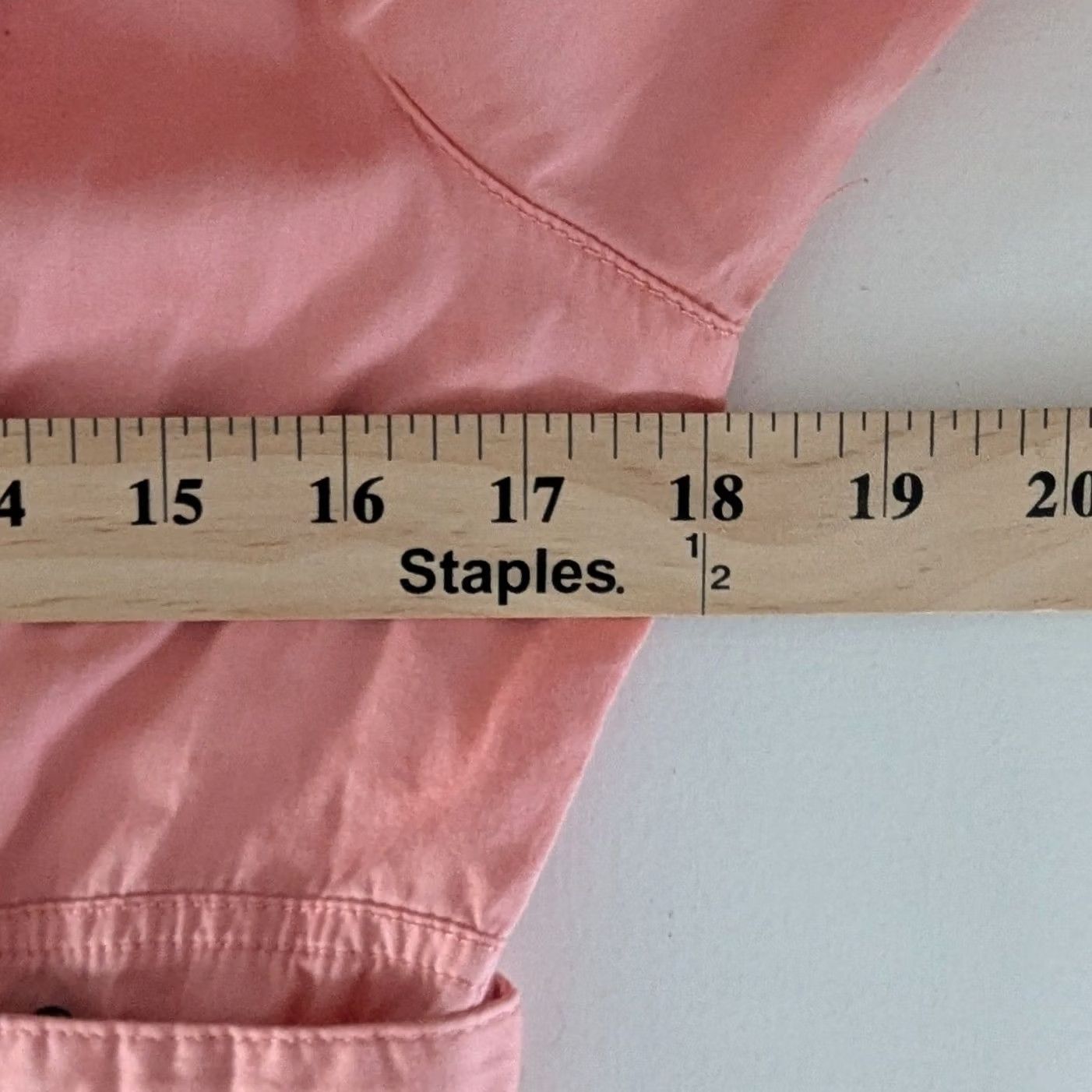 Vintage Light Pink Snap Up Utility Shirt Top Women's S 100% Cotton Christopher & Banks Button Up Blouse Tunic Casual Office Wear Size S / US 4 / IT 40 - 5 Thumbnail