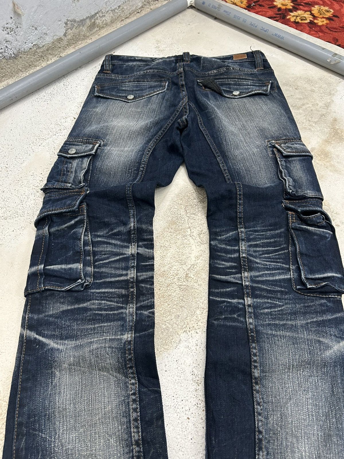 Tornado Mart Nicole Club Men Archive Mud Washed Whiskering Cargo Pocket Size US 30 / EU 46 - 16 Thumbnail