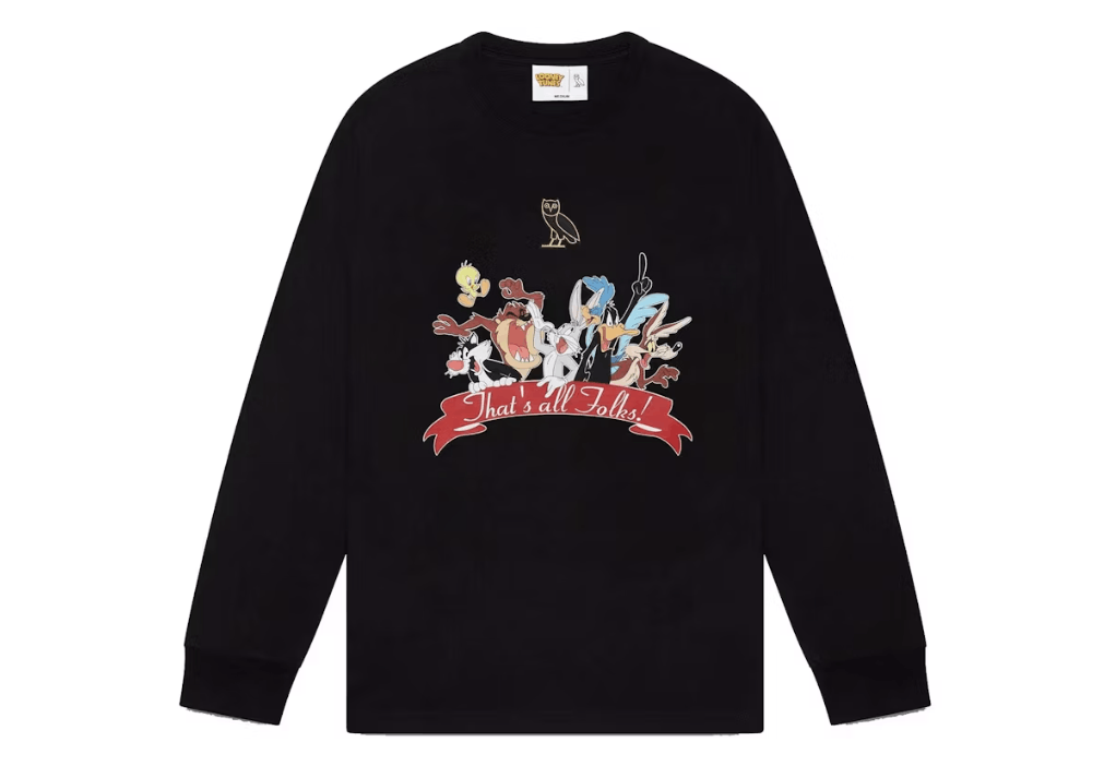 Drake OVO x Looney Tunes Longsleeve T-Shirt Size US L / EU 52-54 / 3 - 1 Thumbnail