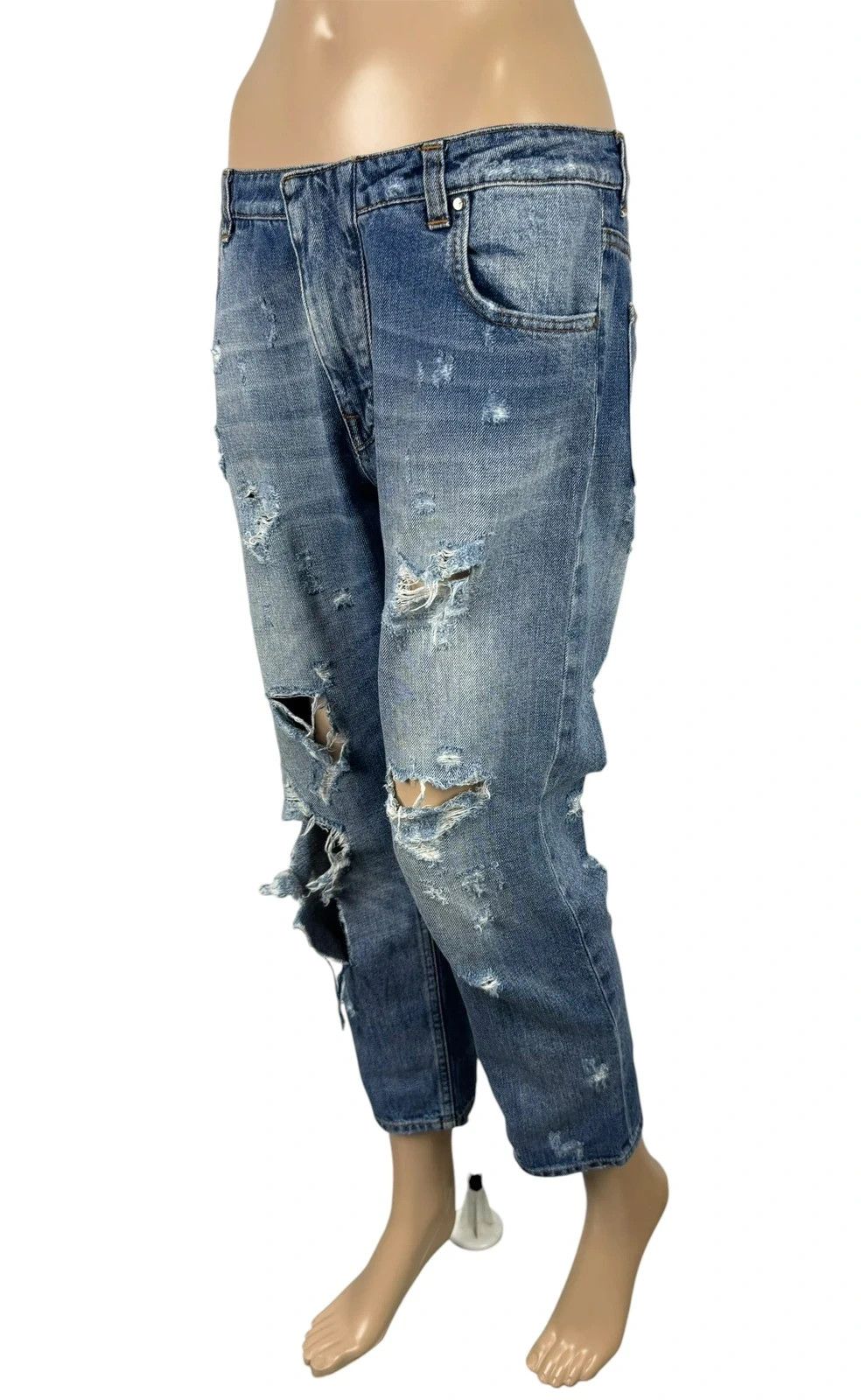 Pierre Balmain Pierre Balmain Ripped Jeans size 27 Size 27" / US 4 / IT 40 - 2 Thumbnail