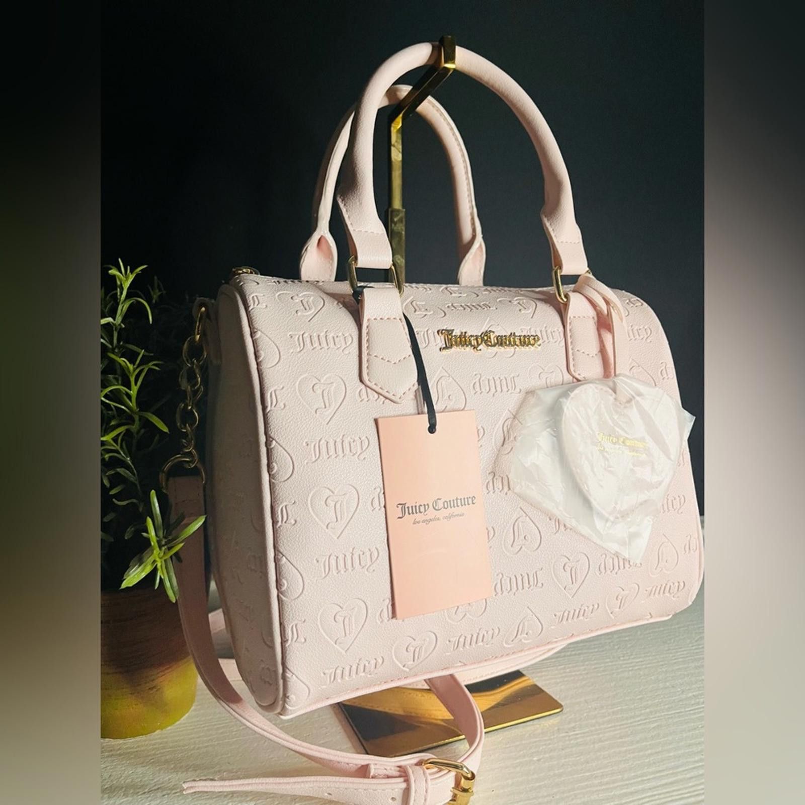 Juicy Couture Jeans Juicy Couture Fame Pink Satchel Bag With Charm Size ONE SIZE - 1 Thumbnail