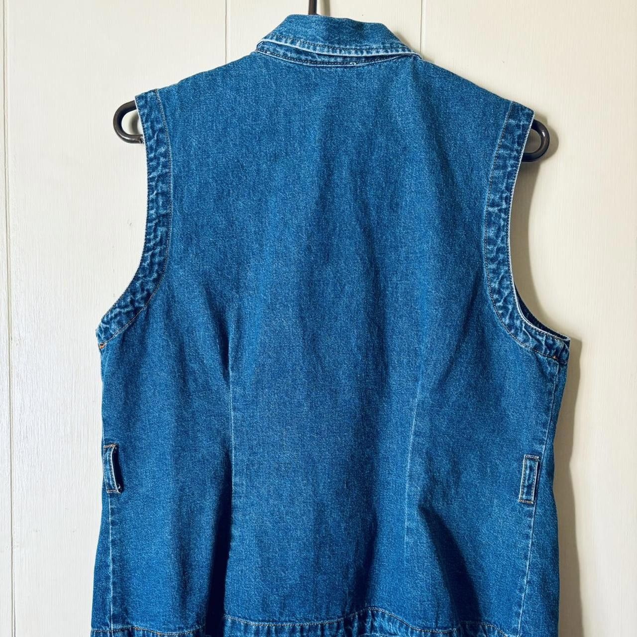 Designer Vintage 90s Women's blue denim vest Size M / US 6-8 / IT 42-44 - 4 Thumbnail