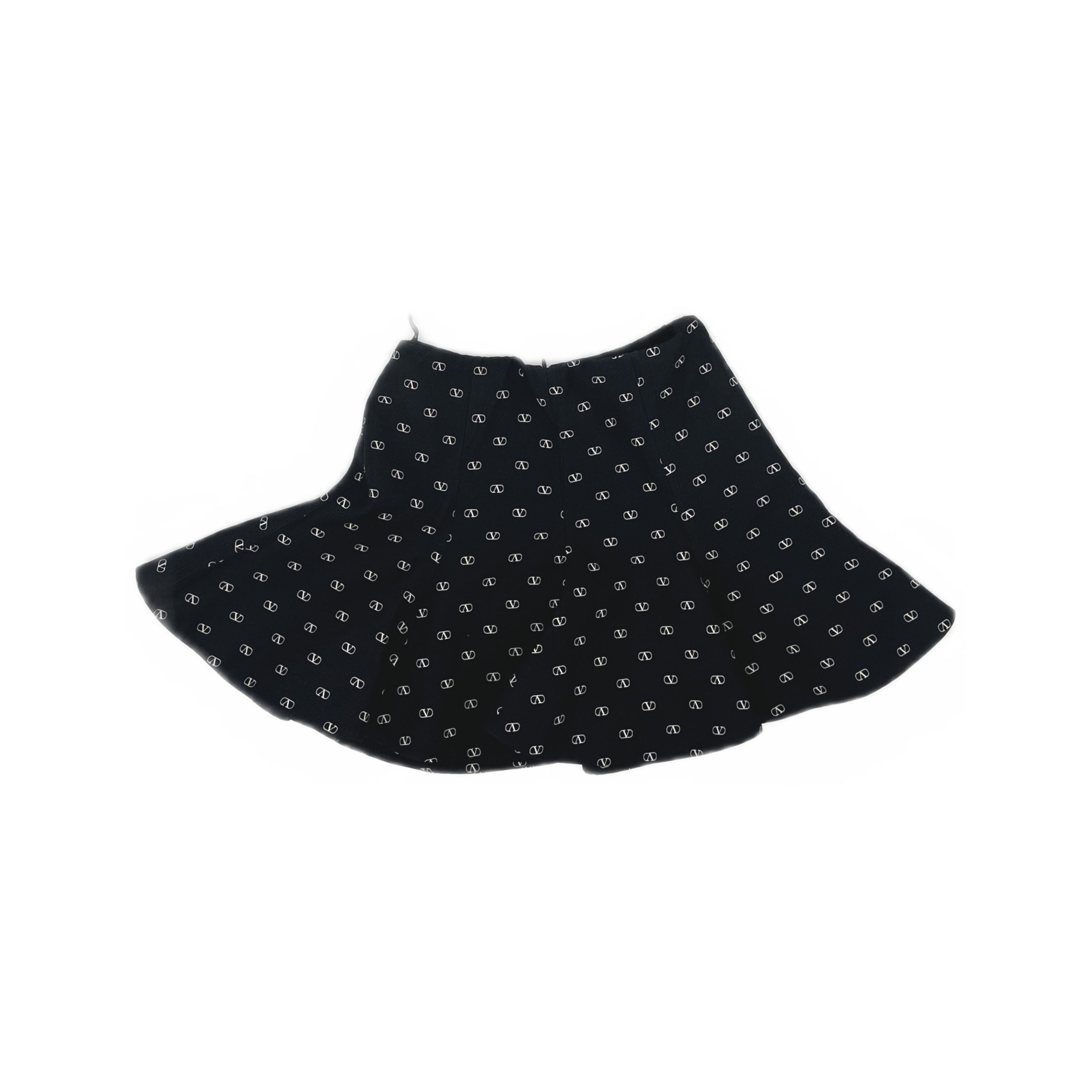 Valentino Valentino V Logo Mini Skirt Size 38 Size 26" / US 2 / IT 38 - 1 Thumbnail