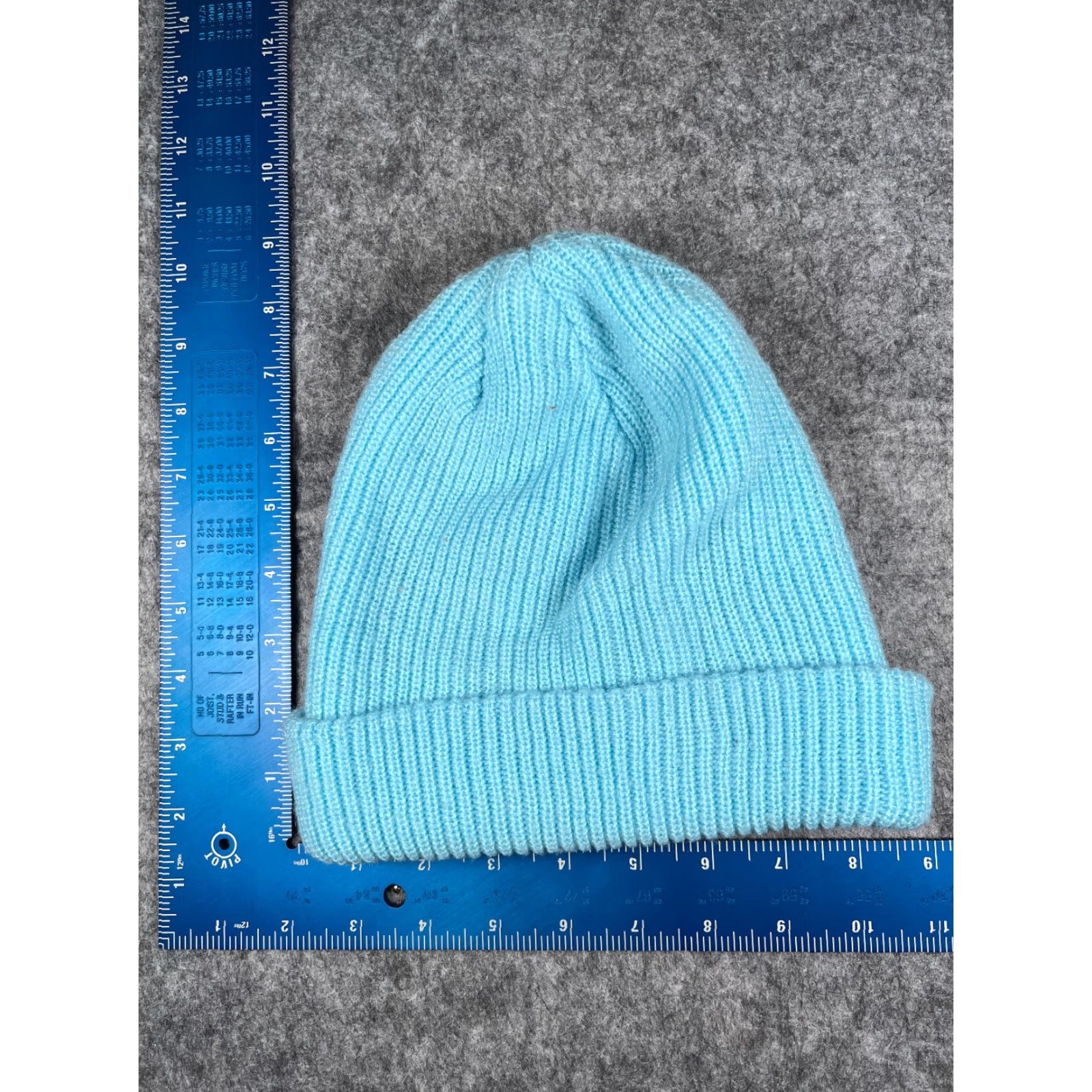 Toms Tom's Beanie Hat Adult One Size Light Blue Double Knit 100% Acrylic Ski Outdoor Casual Unisex Mens Womens Accessories Size ONE SIZE - 5 Thumbnail